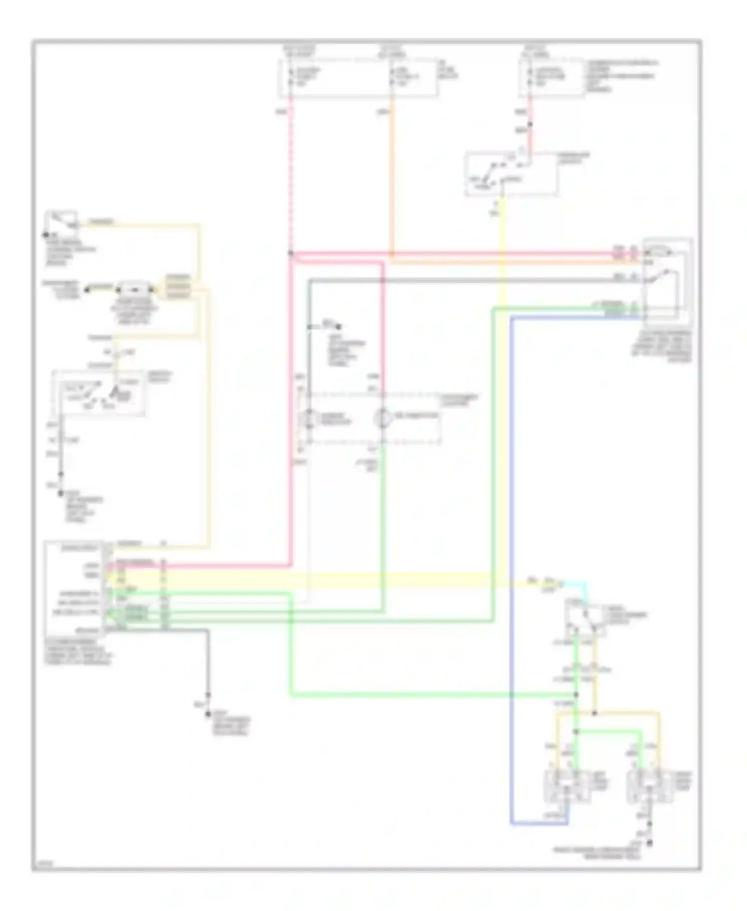 Rally Camper Special G3500 GMC  (1985-1996): Headlight circuit, with drl & with sealed beam lamps