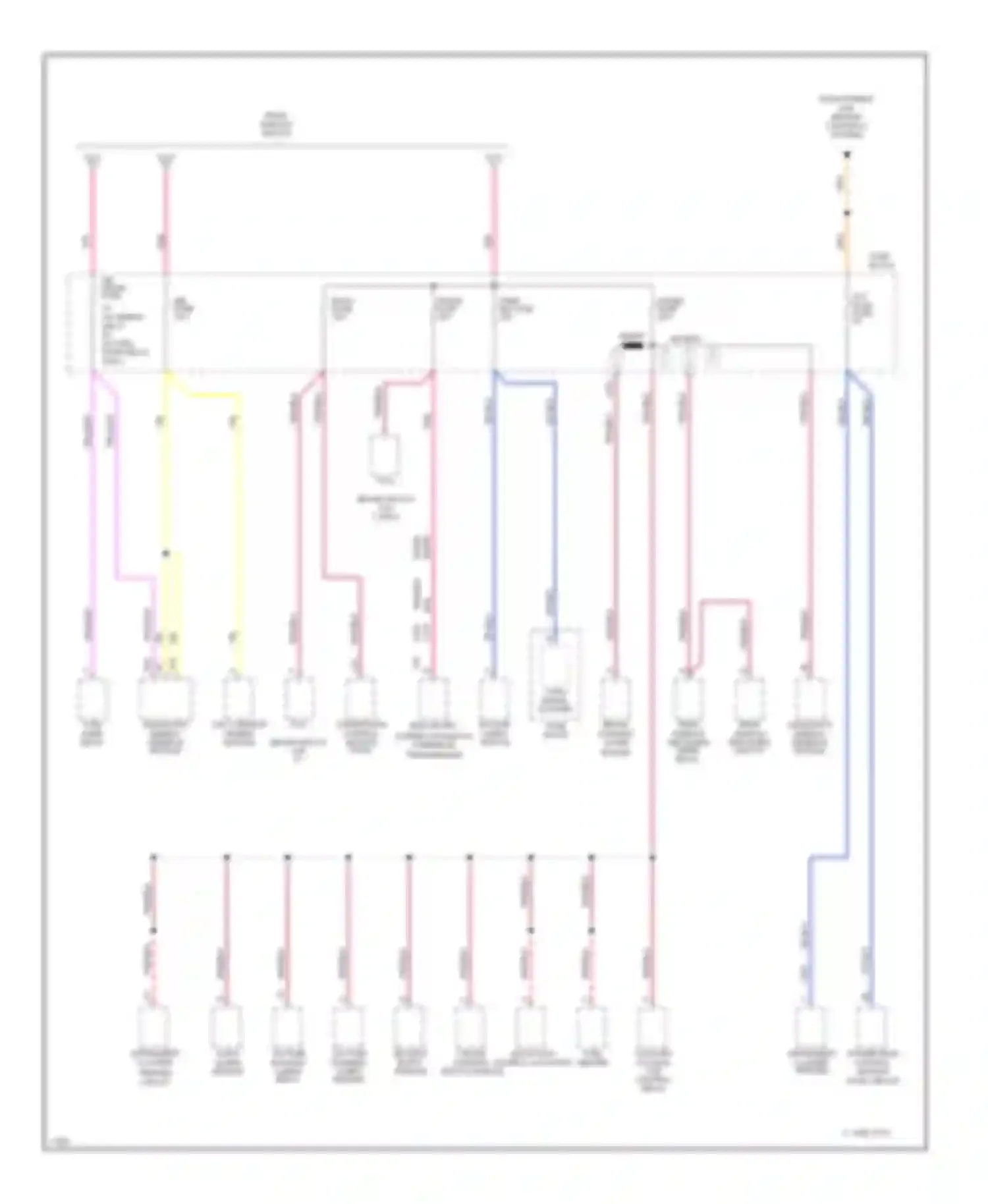 Rally Camper Special G3500 GMC  (1985-1996): Power distribution circuit, diesel (3 of 3)