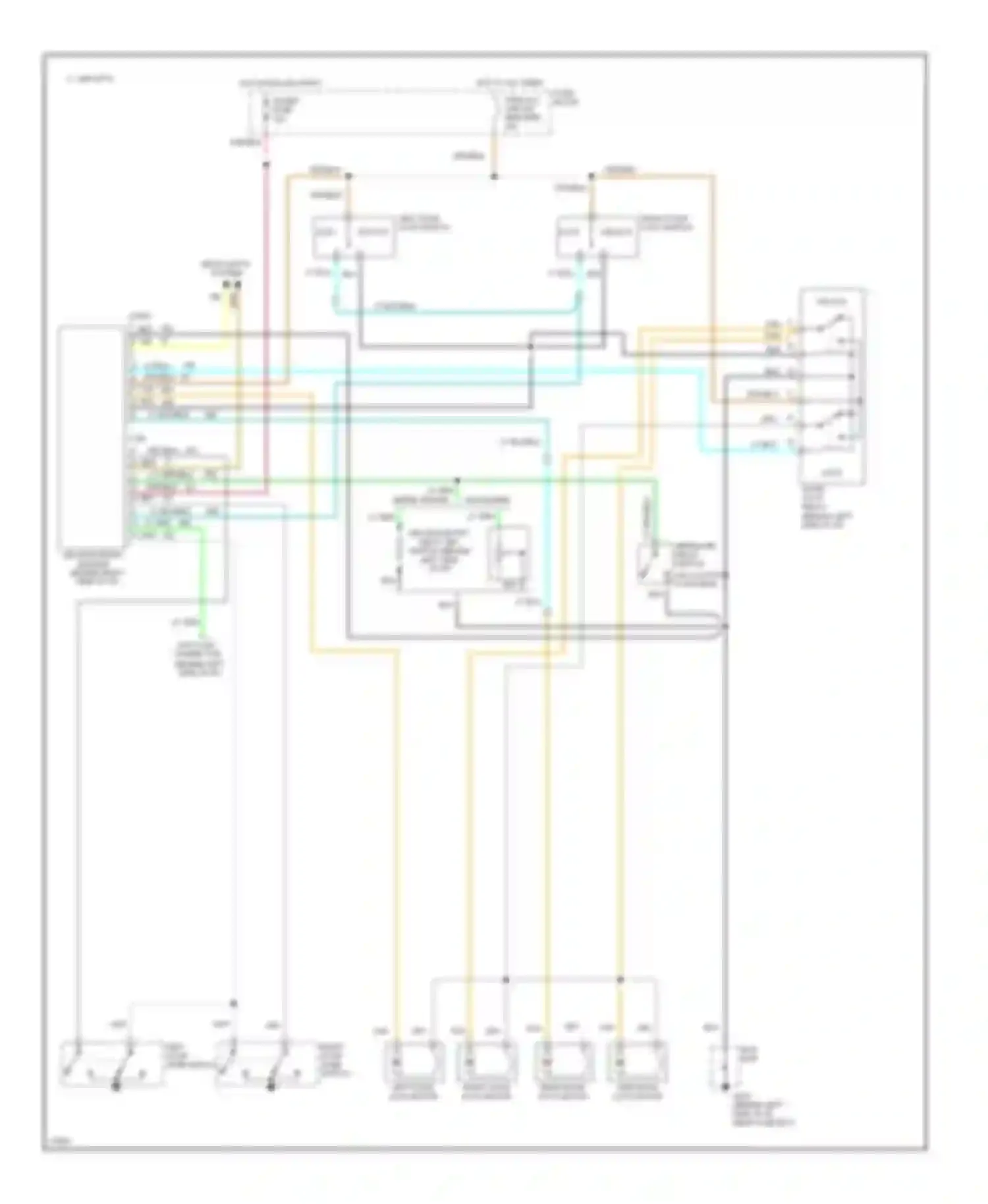 Rally G2500 GMC  (1985-1995): Keyless entry circuit