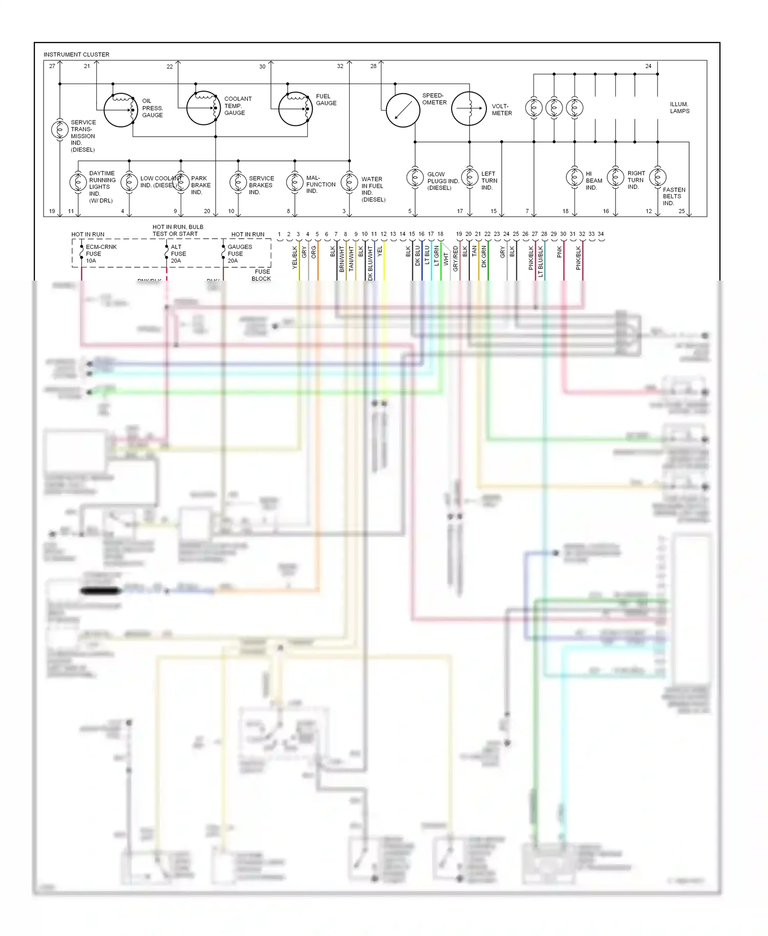 GMC Rally G2500  (1985-1995) mal- function ind wiring diagram  (2 of 4)