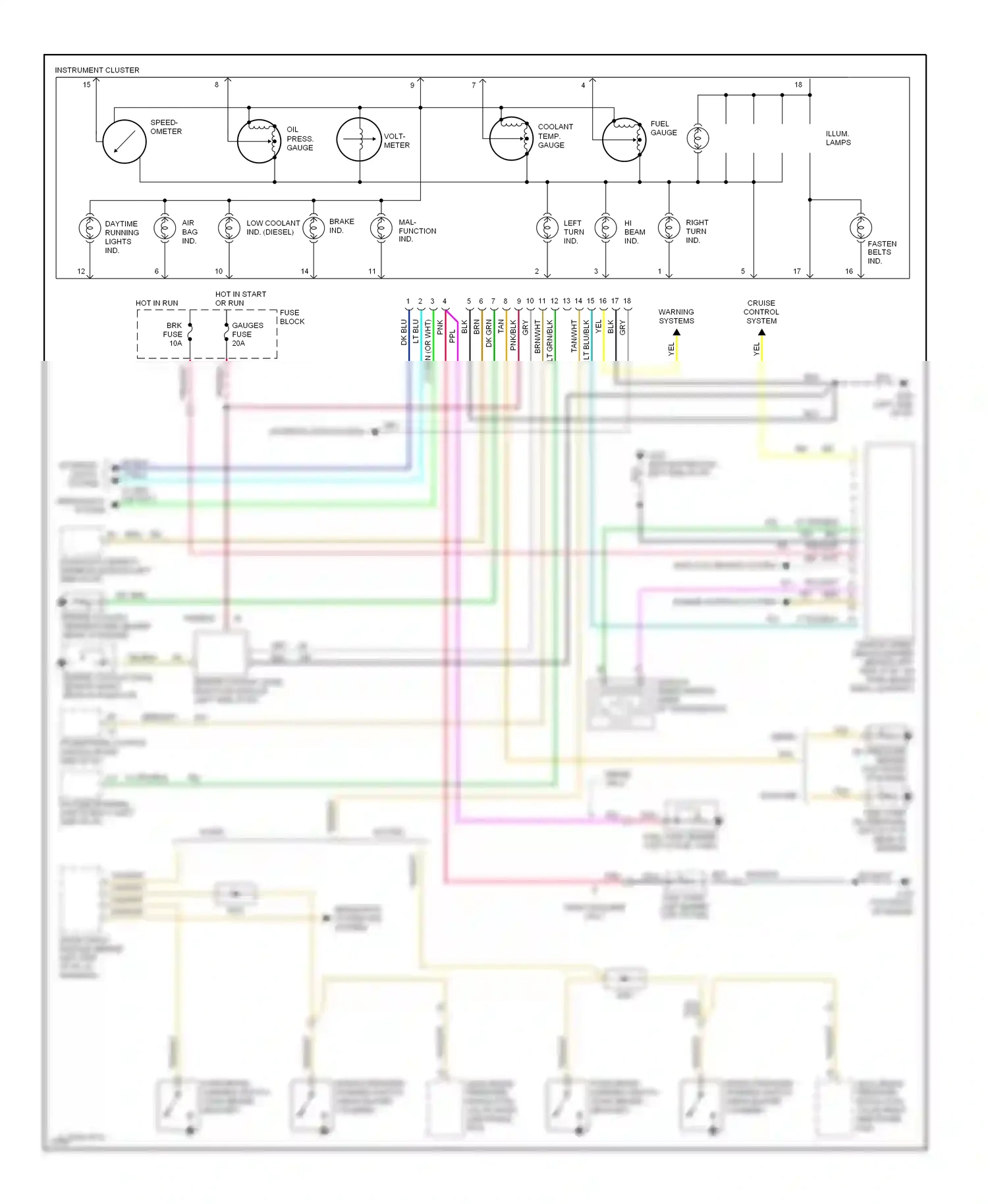 GMC Rally G2500  (1985-1995) mal- function ind wiring diagram  (1 of 4)