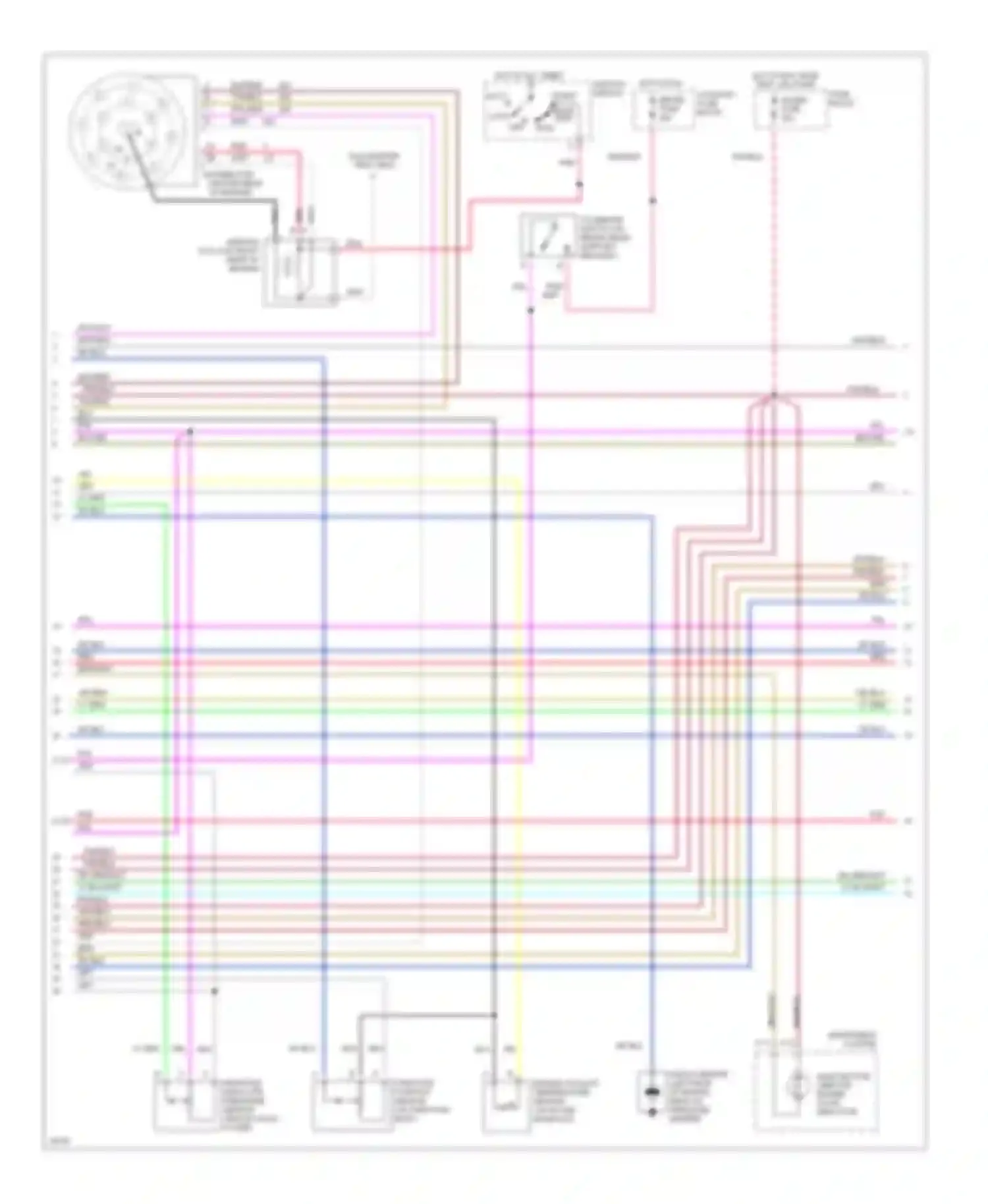 Rally G3500 GMC  (1985-1996): Wiring diagram engine performance 5.7l (vin k)s, 4l80e a/t (2 of 3)
