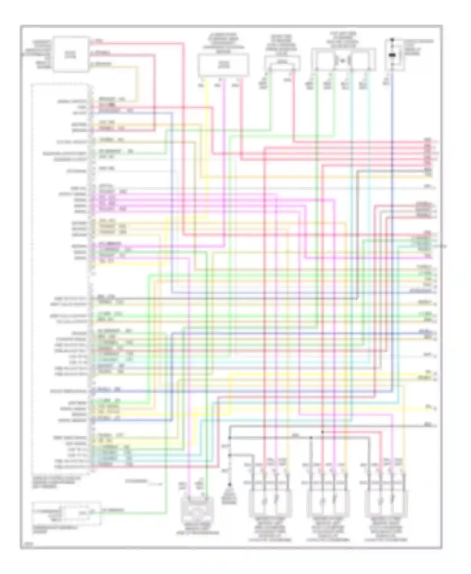 Rally G3500 GMC  (1985-1996): Wiring diagram engine performance 5.7l (vin r)s (1 of 4)