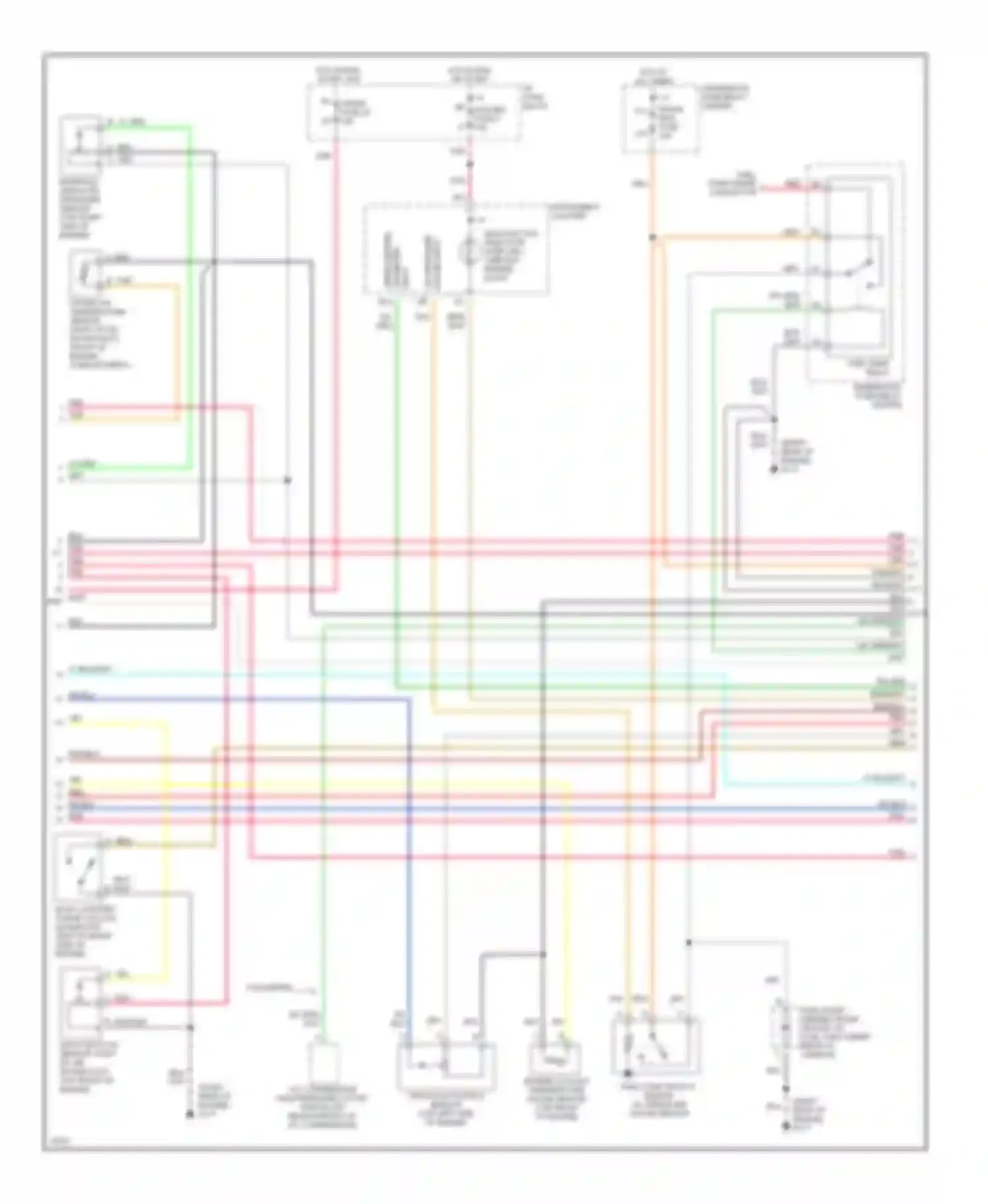 Rally G3500 GMC  (1985-1996): Wiring diagram engine performance 5.7l (vin r)s (3 of 4)