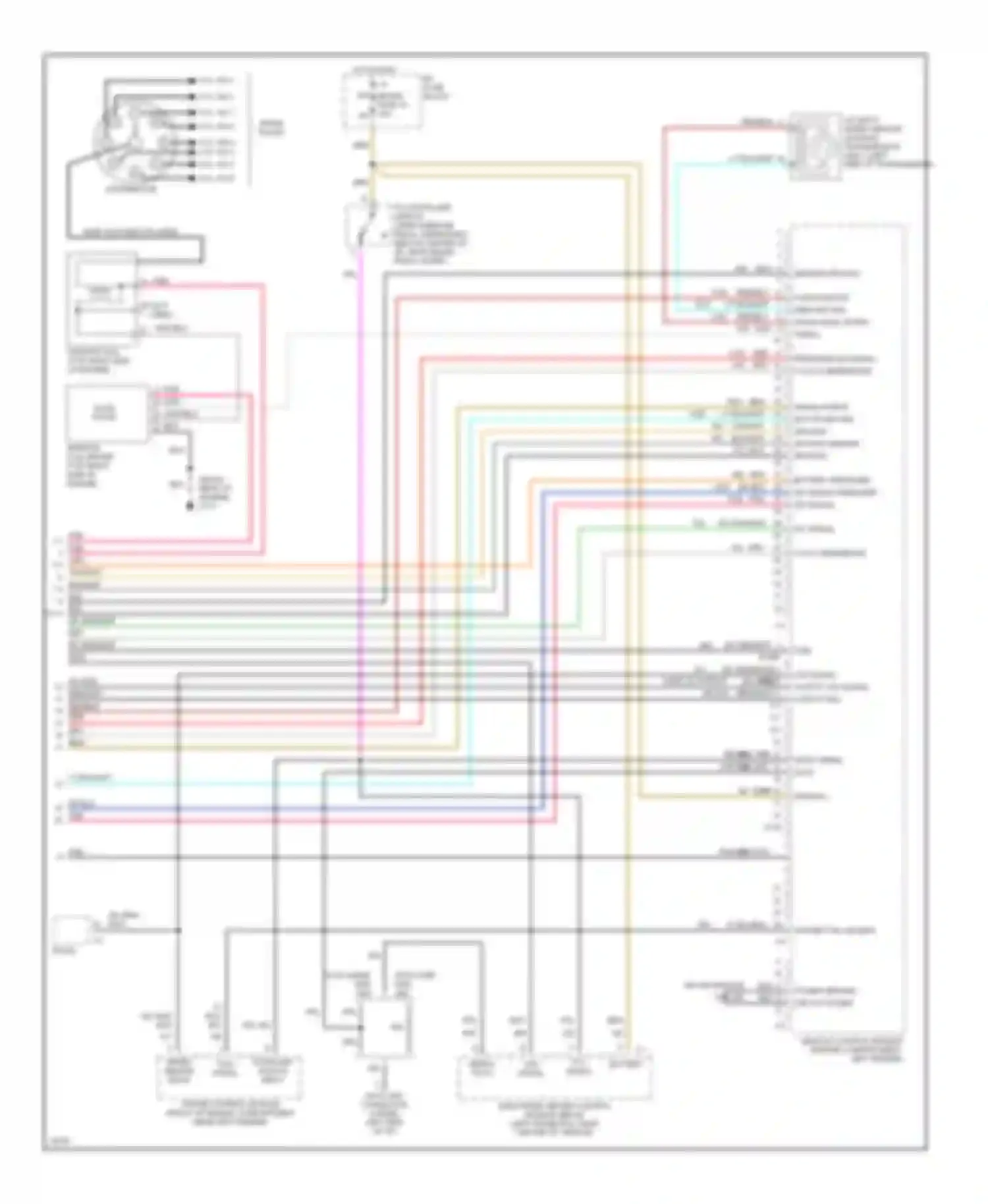 Rally G3500 GMC  (1985-1996): Wiring diagram engine performance 5.7l (vin r)s (4 of 4)