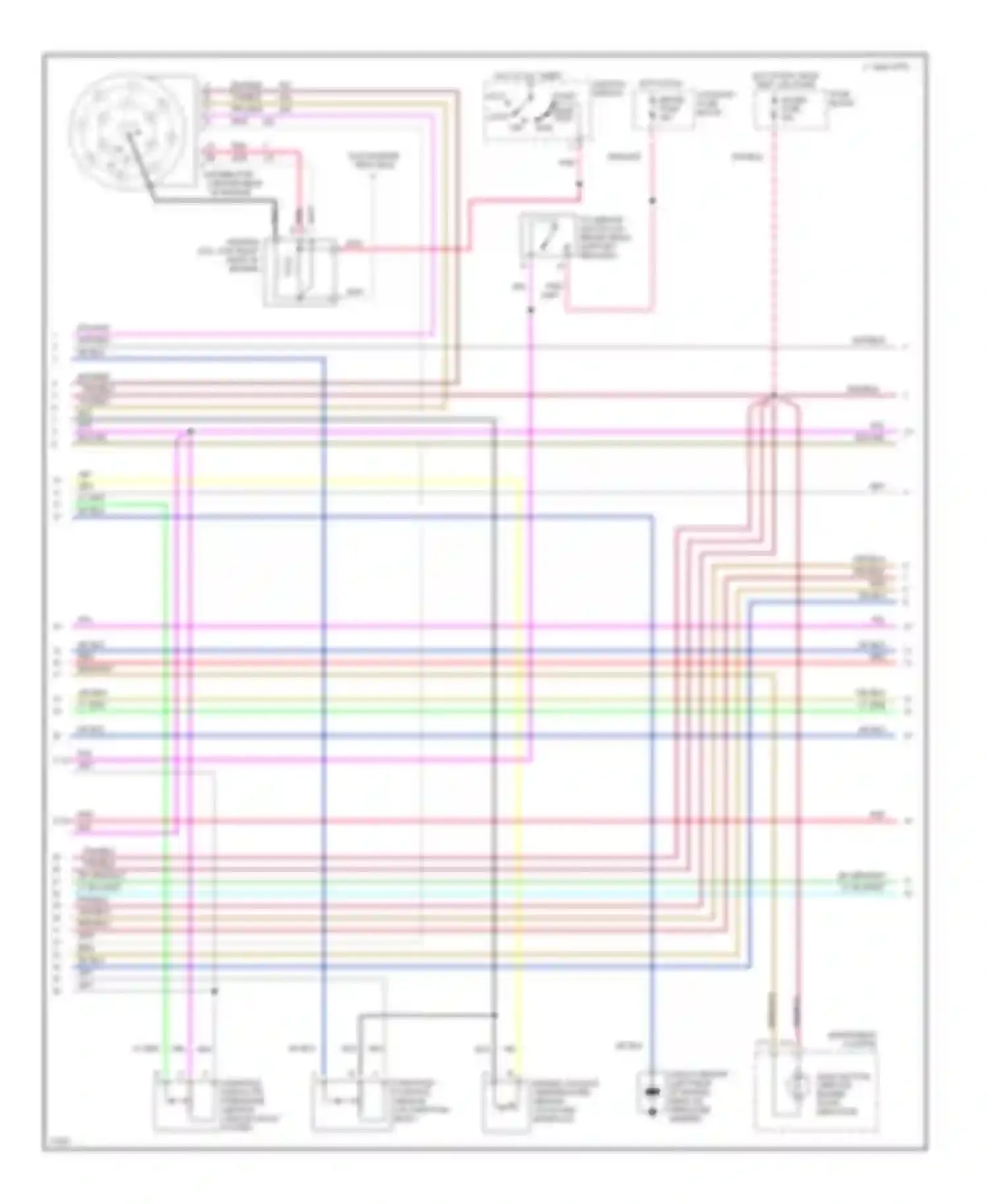 Rally G3500 GMC  (1985-1996): Wiring diagram engine performance 7.4l (vin n)s, 4l80-e a/t (2 of
3)