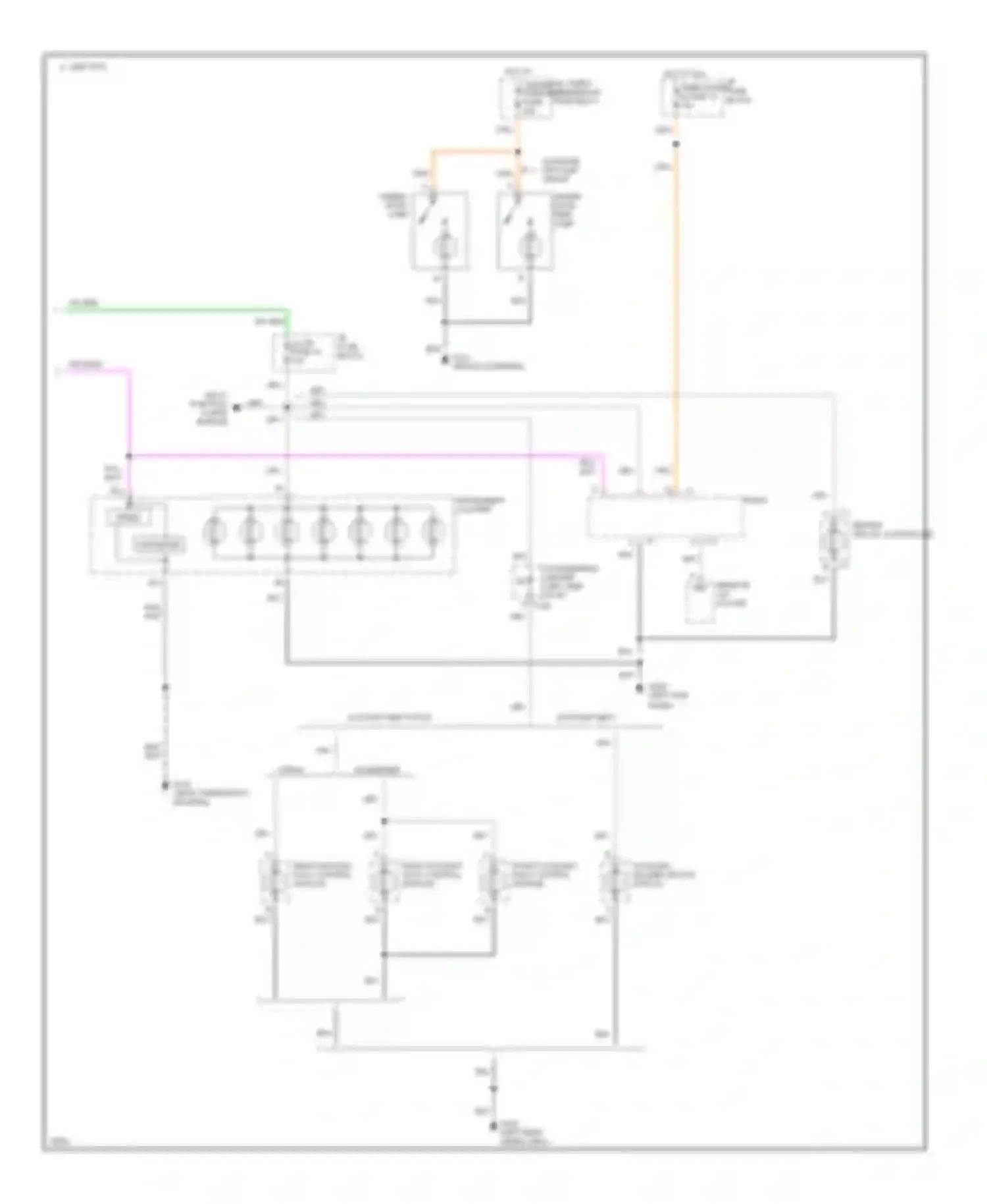 Rally G3500 GMC  (1985-1996): Interior light circuit (3 of 3)