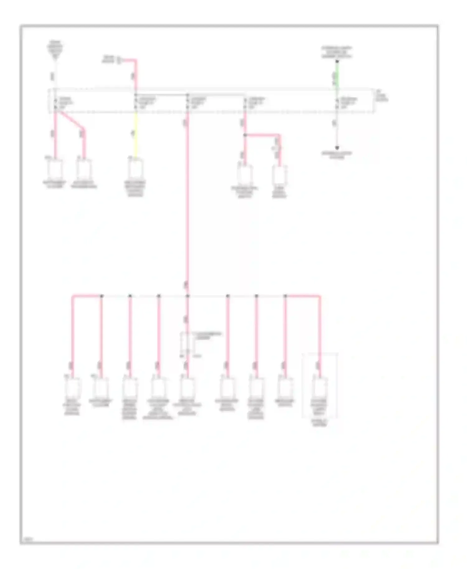 Rally G3500 GMC  (1985-1996): Power distribution circuit (4 of 4)