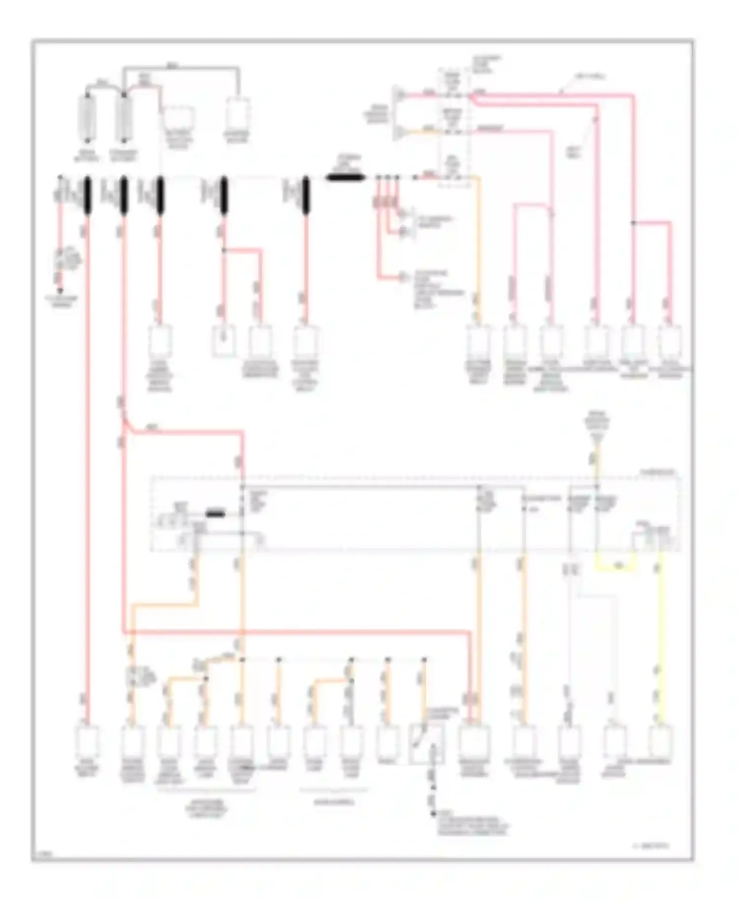 Rally G3500 GMC  (1985-1996): Power distribution circuit, diesel (1 of 3)