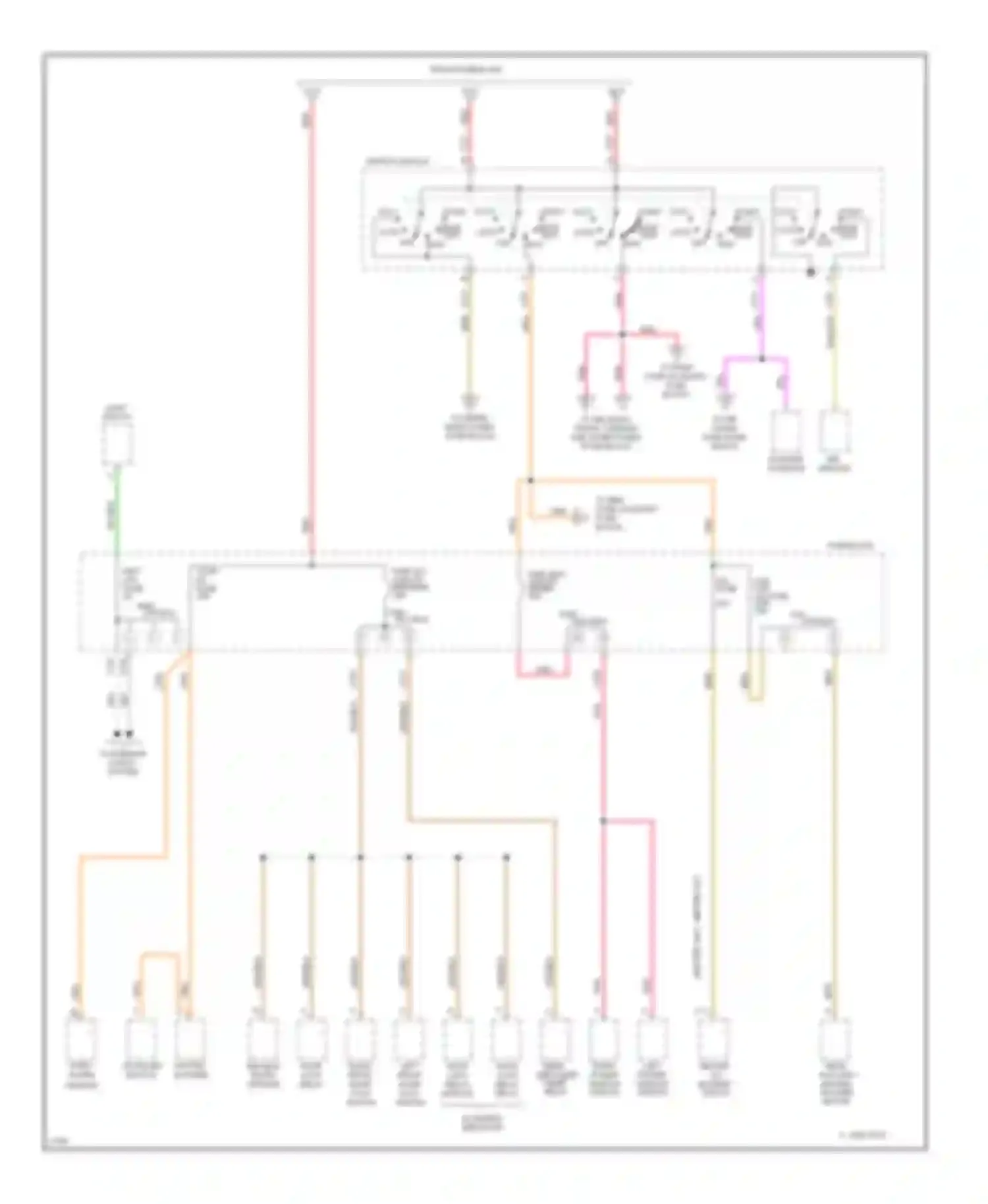 Rally G3500 GMC  (1985-1996): Power distribution circuit, diesel (2 of 3)