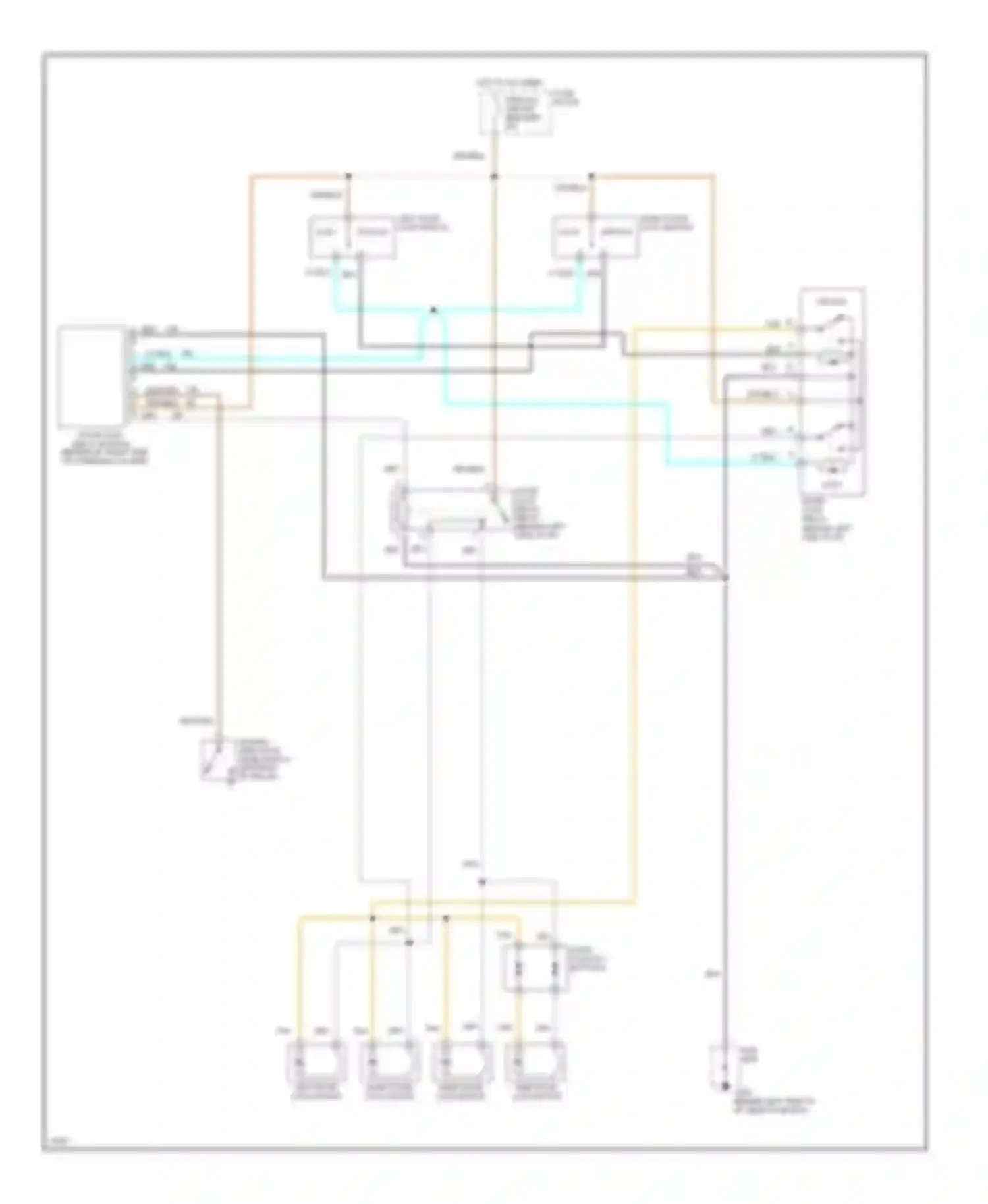 Rally G3500 GMC  (1985-1996): Door lock circuit, with swing out side door