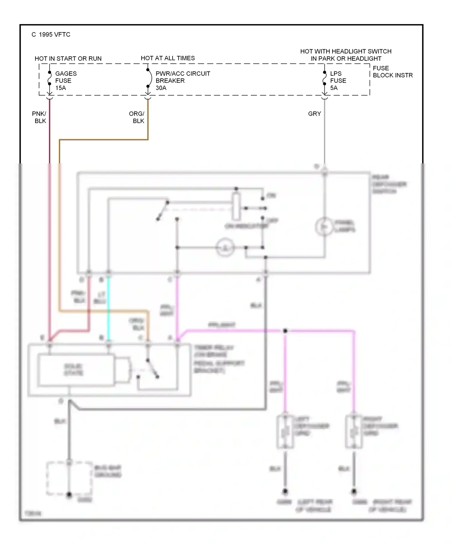 GMC Rally G3500  (1985-1996) solid state wiring diagram  (1 of 8)