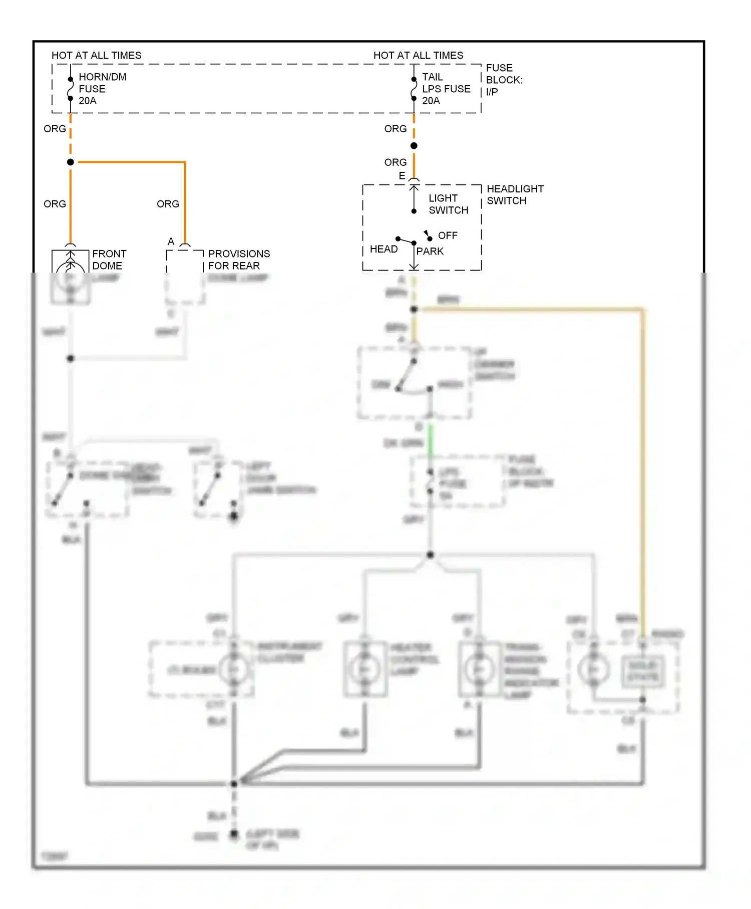 GMC Rally G3500  (1985-1996) solid state wiring diagram  (3 of 8)