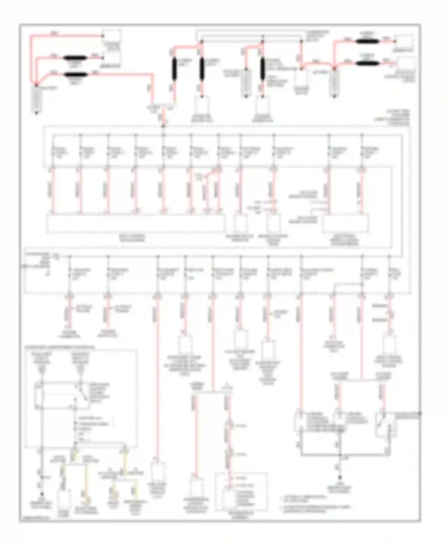 RV Cutaway G3500 GMC  (2012-2013): Power distribution circuit (1 of 5)