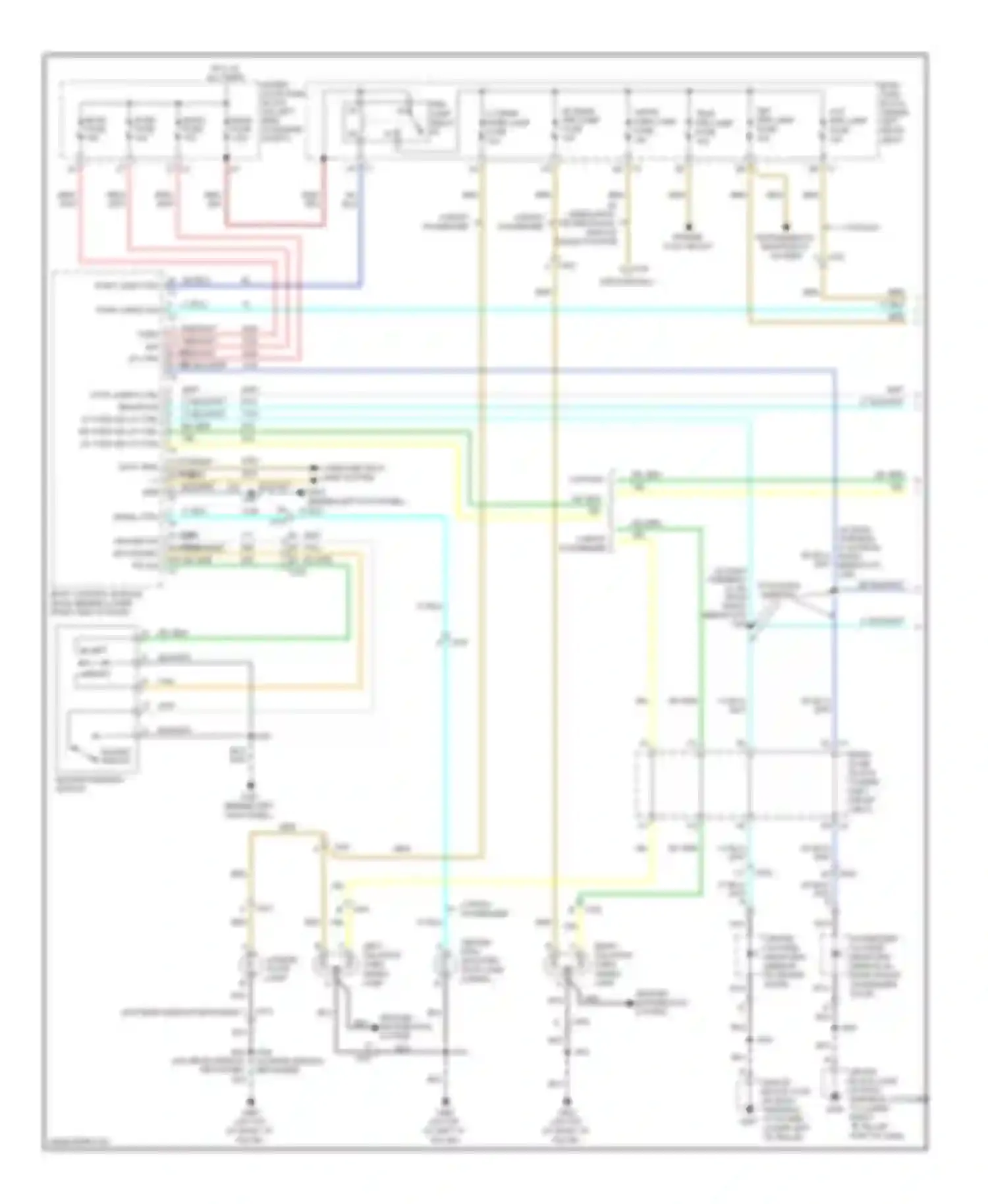 Wiring diagram (in body harness, attached to lower right "b" pillar for GMC RV Cutaway G3500  (2012-2013) (3 of 5)