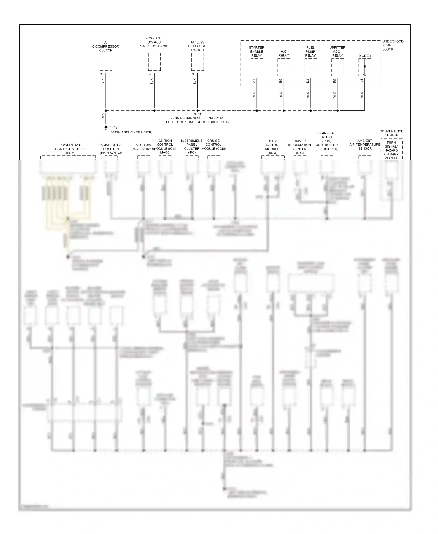 GMC Safari II (1994-2005) transfer case shift control module wiring diagram  (1 of 3)