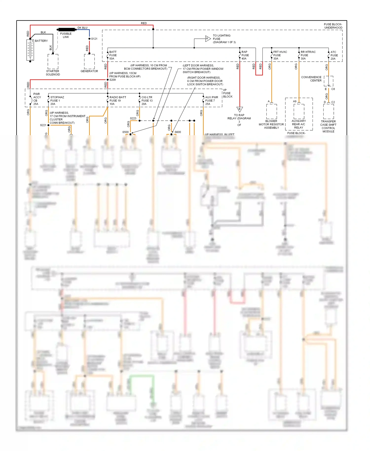 GMC Safari II (1994-2005) transfer case shift control module wiring diagram  (2 of 3)