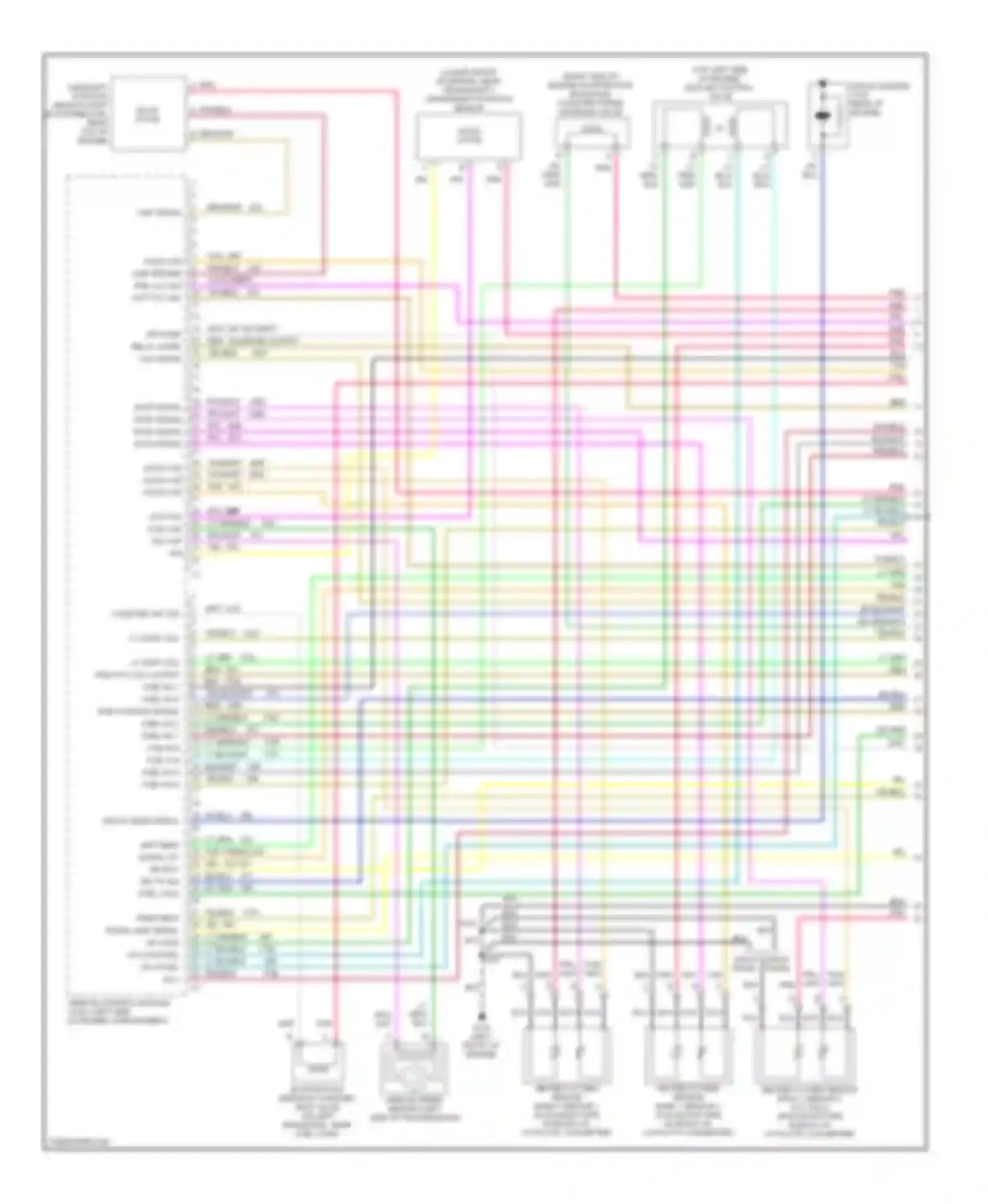 Savana Camper Special G3500 GMC  (1996-2011): Wiring diagram engine performance 5.7l (vin r)s (1 of 4)