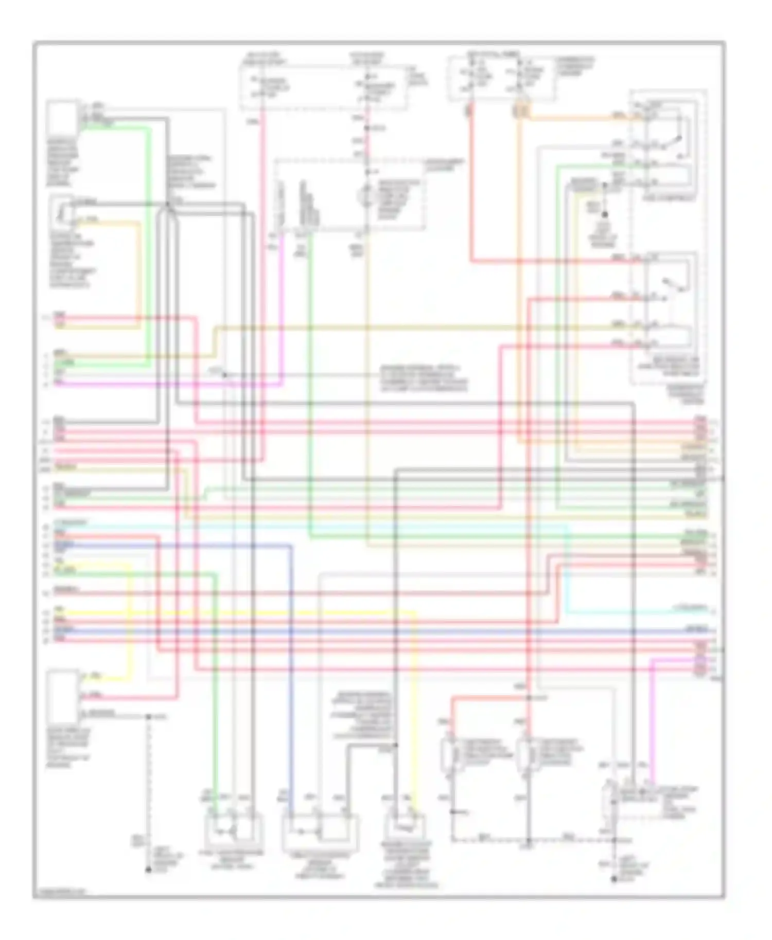 Savana Camper Special G3500 GMC  (1996-2011): Wiring diagram engine performance 5.7l (vin r)s (3 of 4)