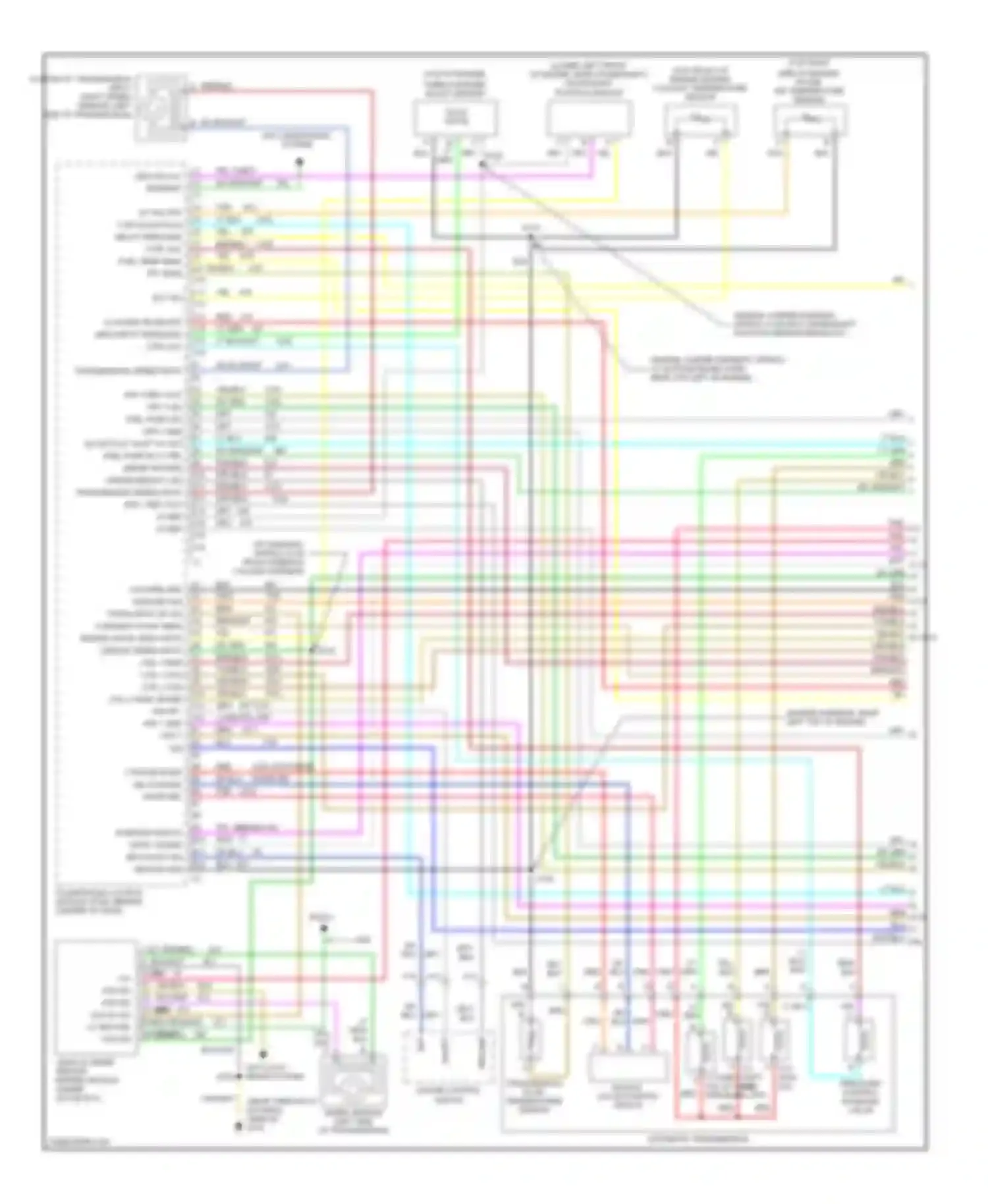 Savana Camper Special G3500 GMC  (1996-2011): Wiring diagram engine performance 6.5l vin fs, california (1 of 4)