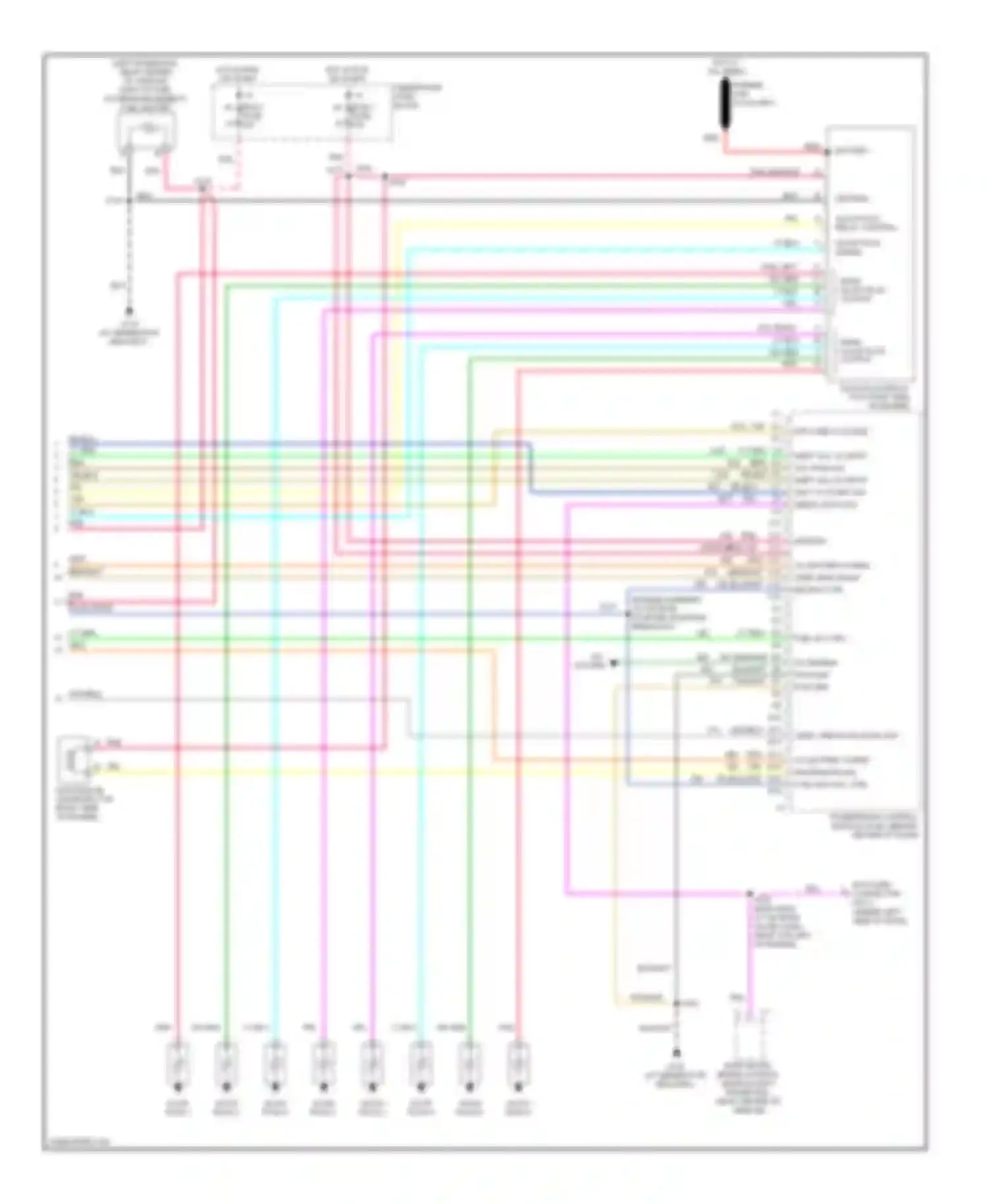 Savana Camper Special G3500 GMC  (1996-2011): Wiring diagram engine performance 6.5l vin fs, california (4 of 4)