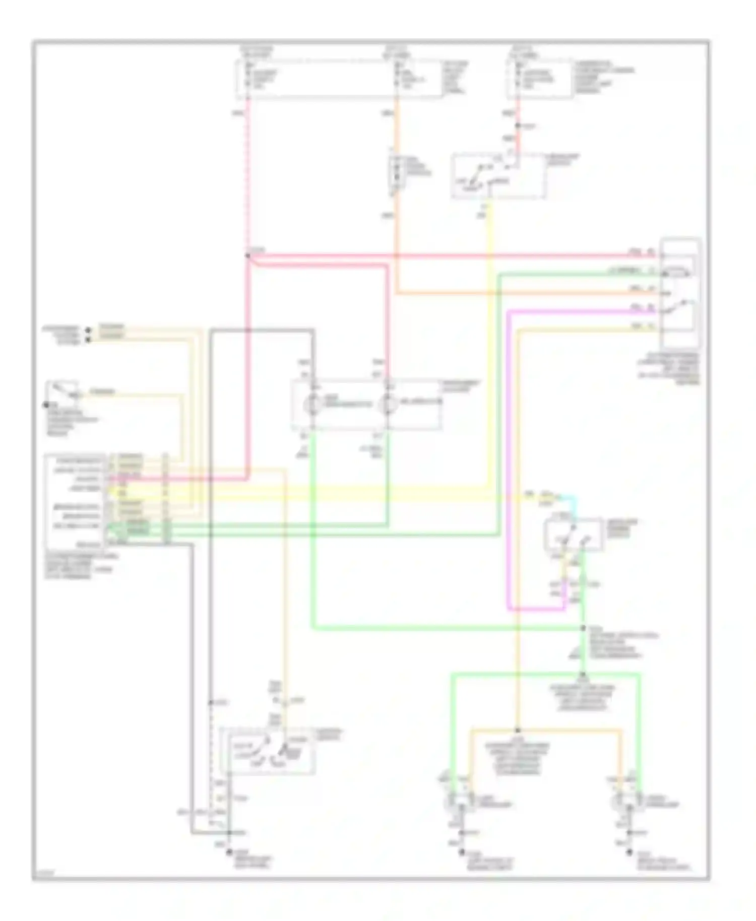 Savana Camper Special G3500 GMC  (1996-2011): Headlight circuit, with sealed beam headlamps