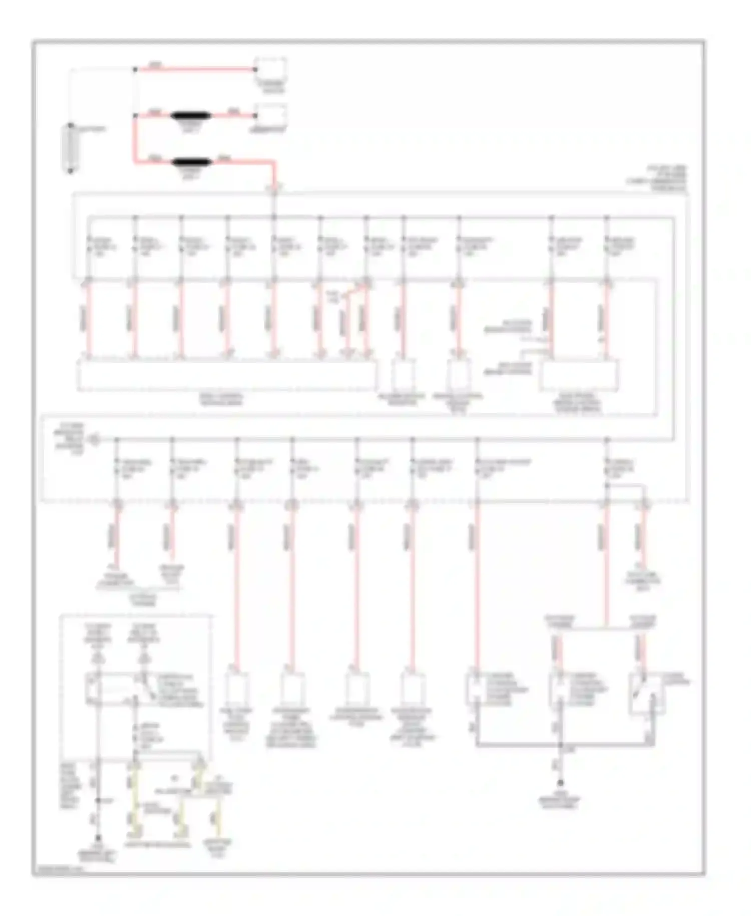Savana Camper Special G3500 GMC  (1996-2011): 4.8l vin c, power distribution circuit (1 of 4)