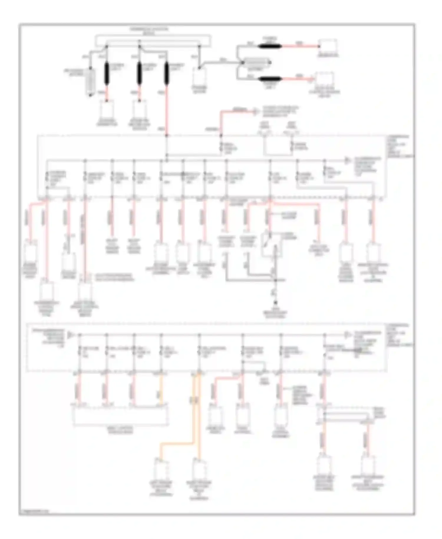 Savana Camper Special G3500 GMC  (1996-2011): 6.6l vin 6, power distribution circuit (1 of 6)