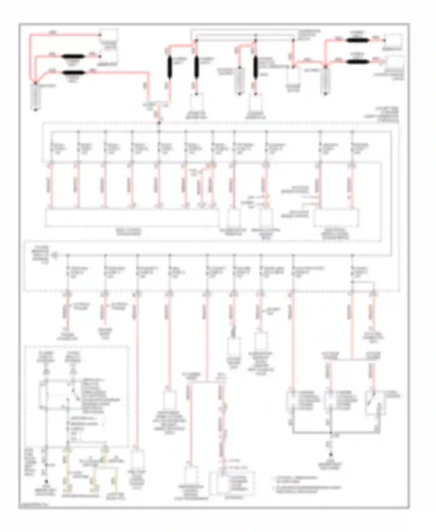Savana Camper Special G3500 GMC  (1996-2011): Power distribution circuit (1 of 5)