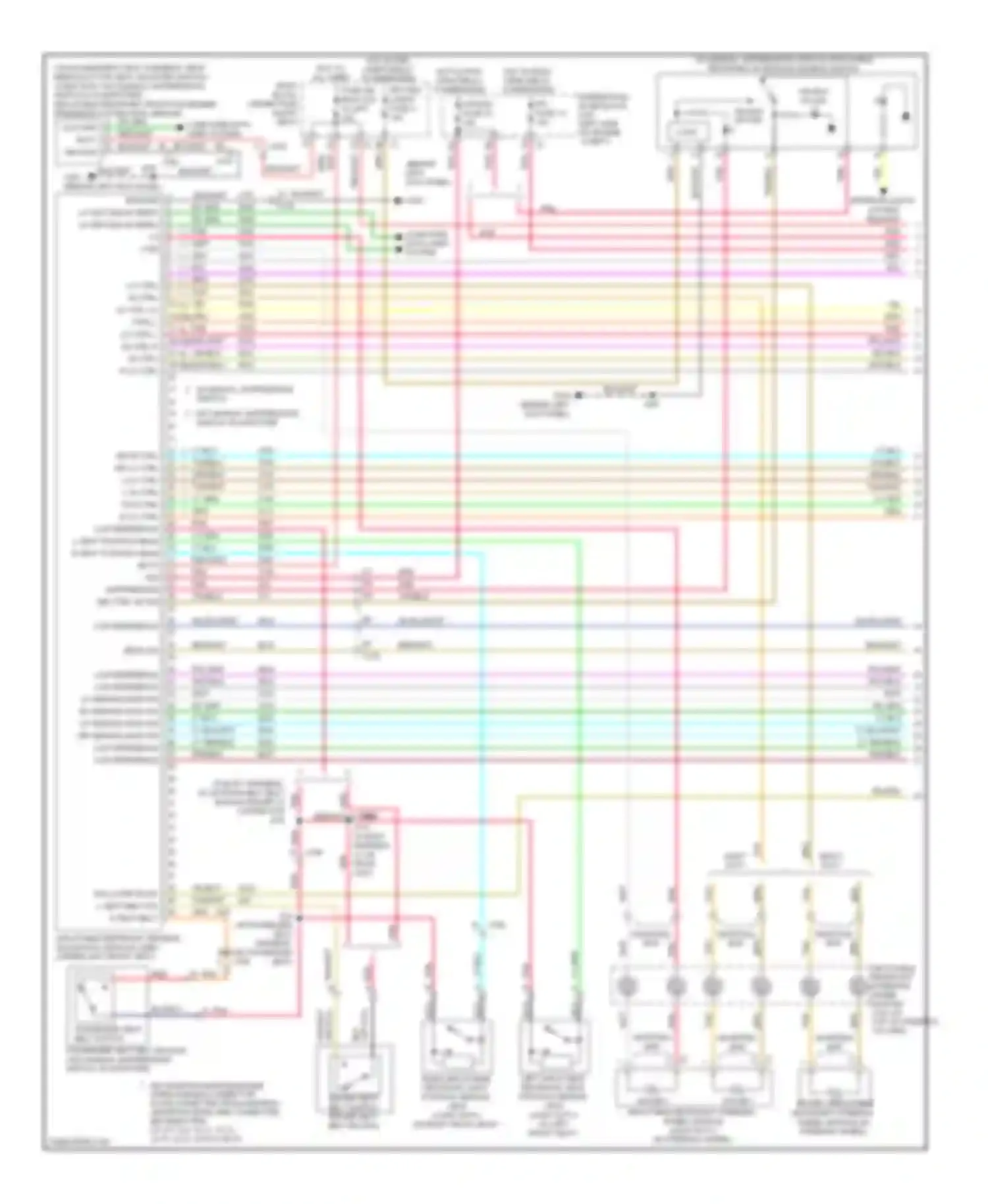 Savana Camper Special G3500 GMC  (1996-2011): Supplemental restraints circuit (1 of 2)