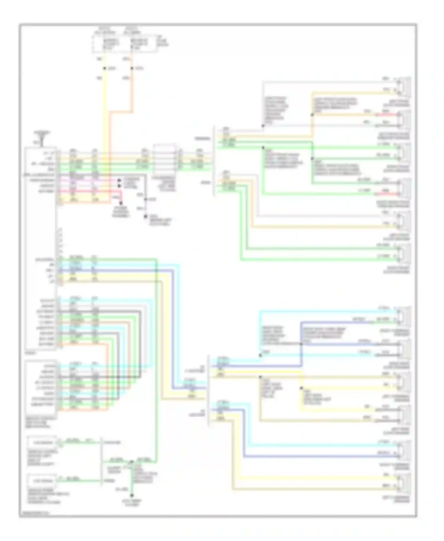 Savana G1500 GMC  (1996-2013): Radio circuits