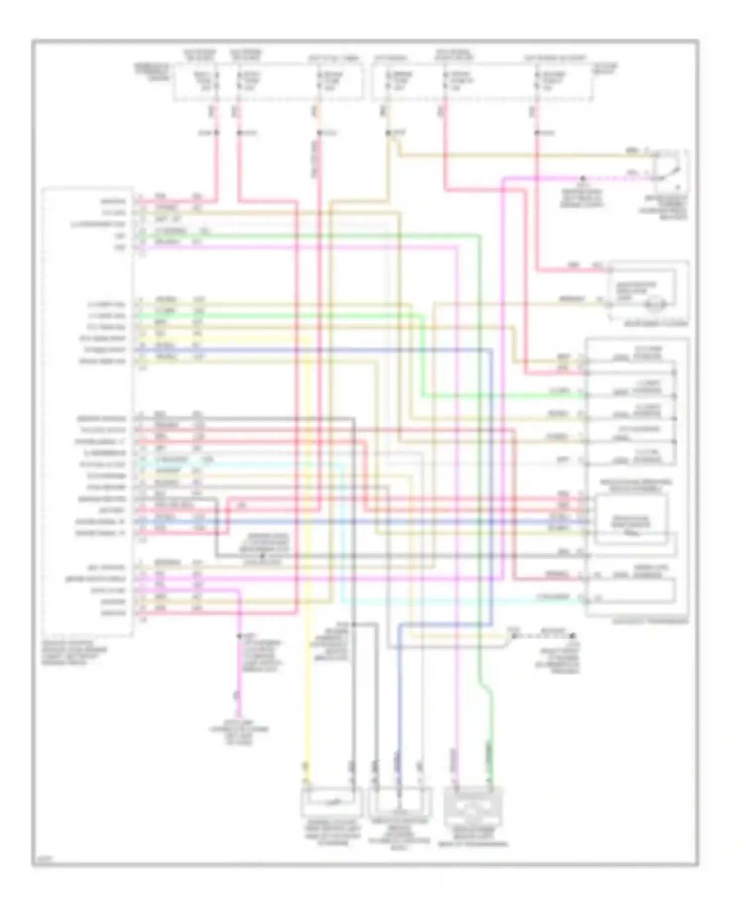 Savana G1500 GMC  (1996-2013): 4.3l (vin w), transmission circuit, 4l60-e