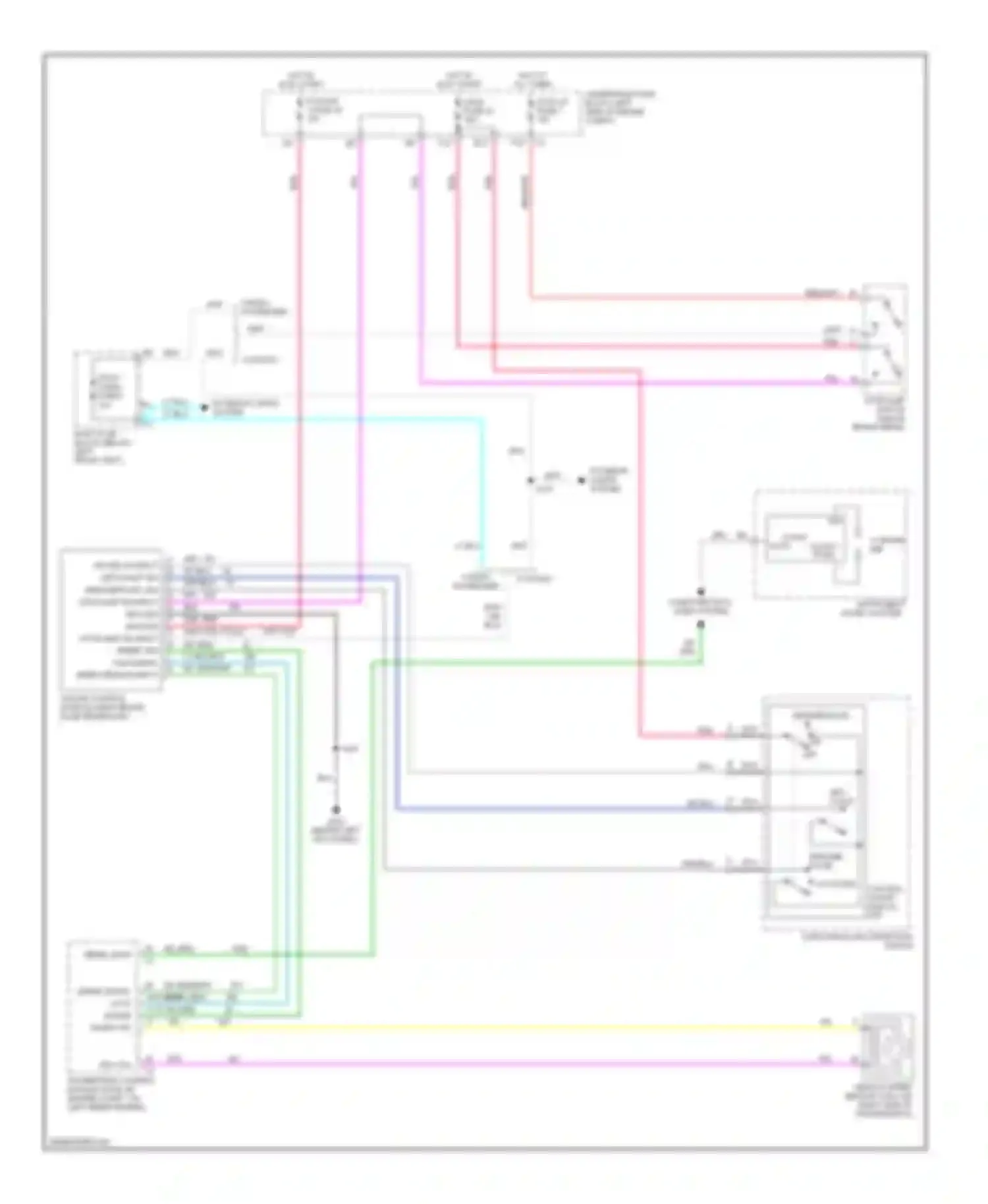 Savana G2500 GMC  (1996-2013): Cruise control circuit, without active handling