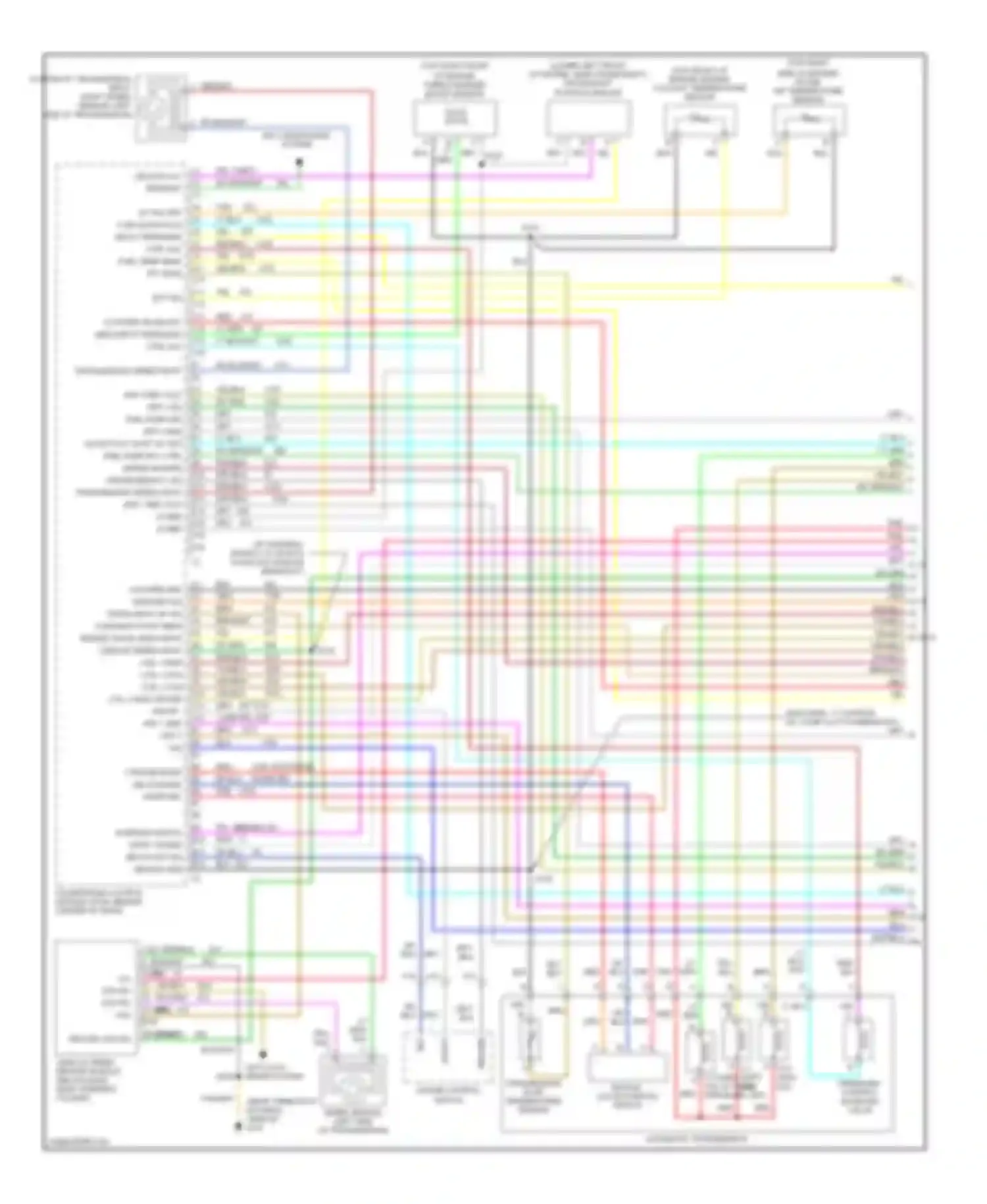 Savana G2500 GMC  (1996-2013): Wiring diagram engine performance 6.5l vin fs, federal (1 of 4)