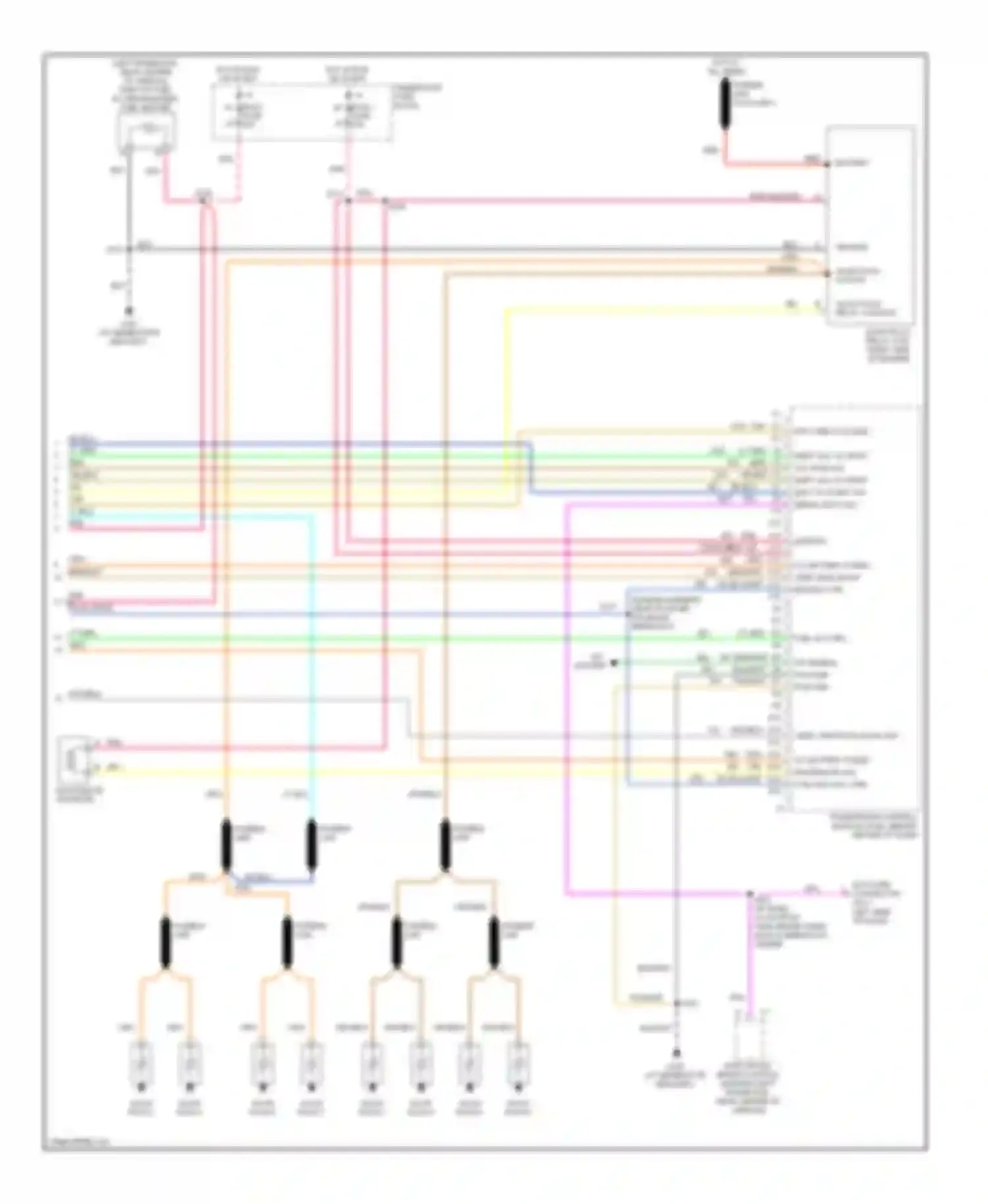 Savana G2500 GMC  (1996-2013): Wiring diagram engine performance 6.5l vin fs, federal (4 of 4)