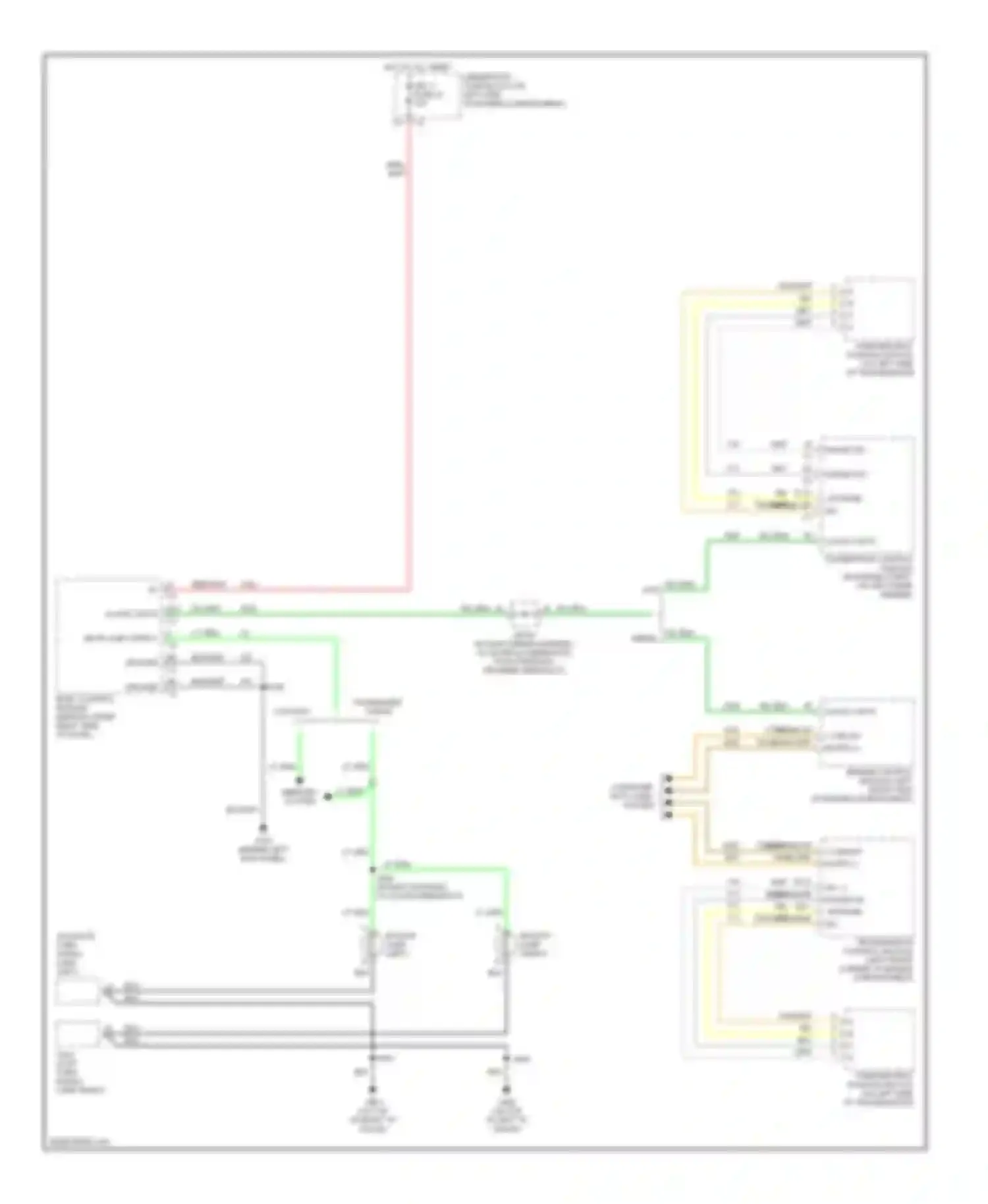 Savana G2500 GMC  (1996-2013): Back-up lamps circuit