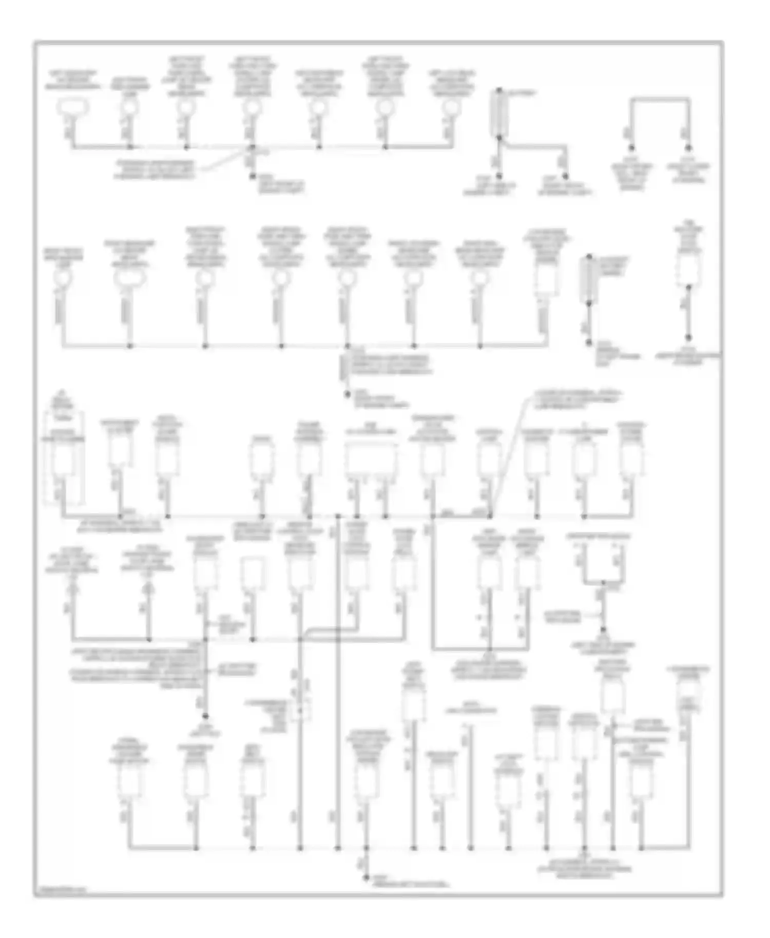 Savana G2500 GMC  (1996-2013): Ground distribution circuit (1 of 3)