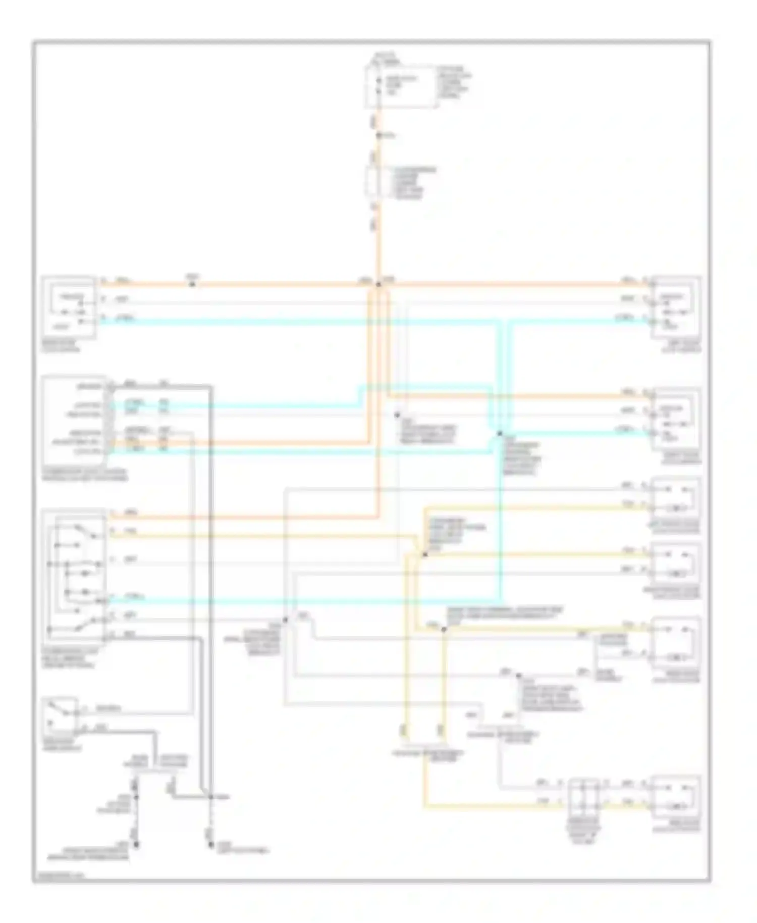 Savana G2500 GMC  (1996-2013): Power door lock circuit, without keyless entry