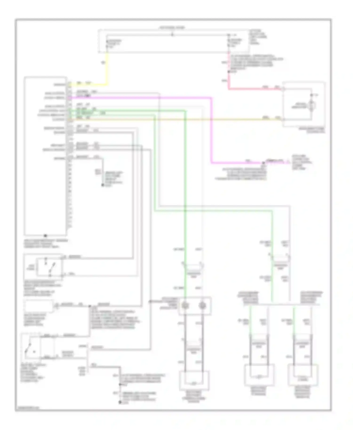 Savana G2500 GMC  (1996-2013): Supplemental restraint circuit