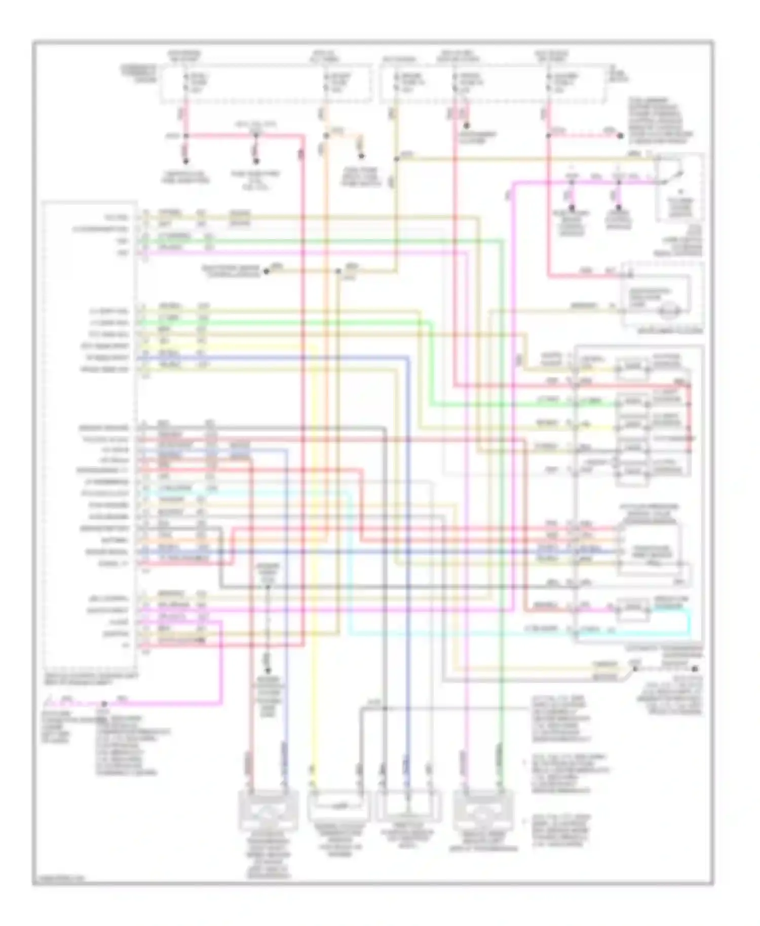 Wiring diagram a/t fluid pressure manual valve position switch for GMC Savana G2500  (1996-2013) (1 of 24)