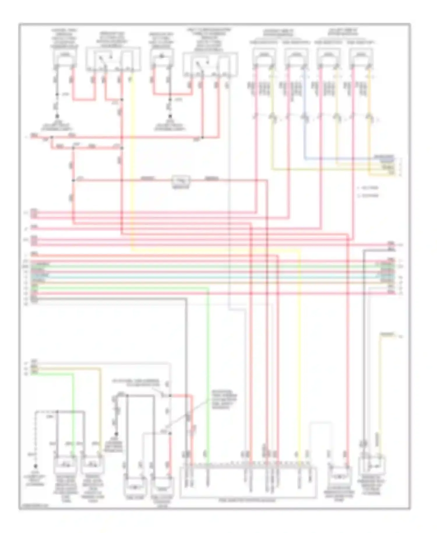 Wiring diagram fuel injector control module for GMC Savana G2500  (1996-2013) (2 of 3)