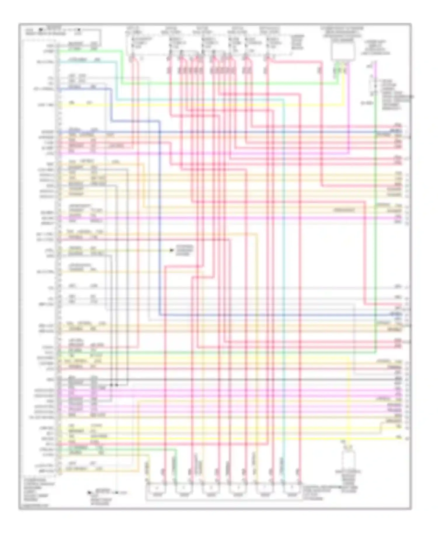 Wiring diagram hot in accy, run, start for GMC Savana G2500  (1996-2013) (4 of 11)