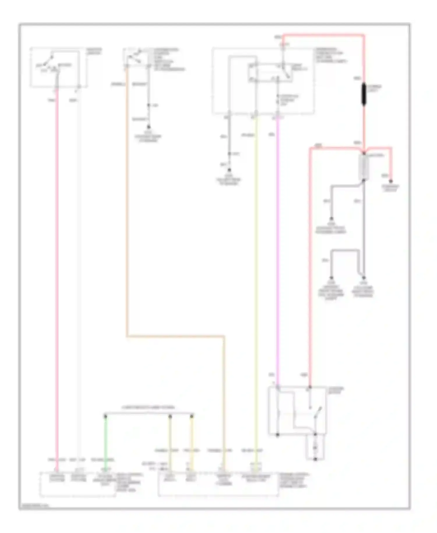 Wiring diagram underhood fuse block (on left side for GMC Savana G2500  (1996-2013) (1 of 2)