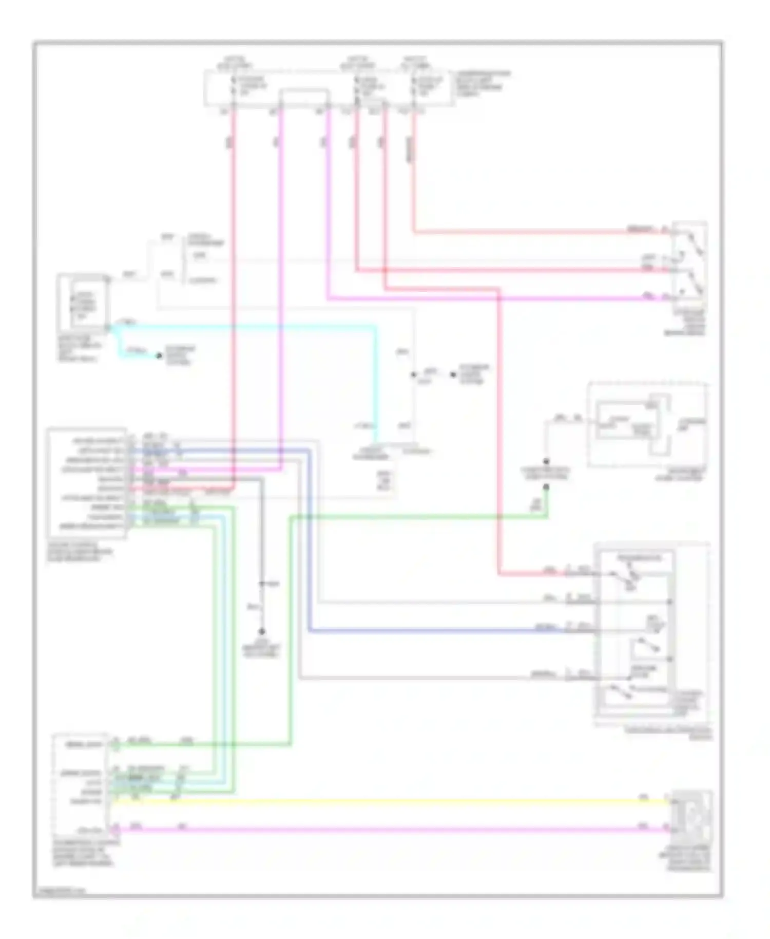 Savana G3500 GMC  (1996-2013): Cruise control circuit, without active handling
