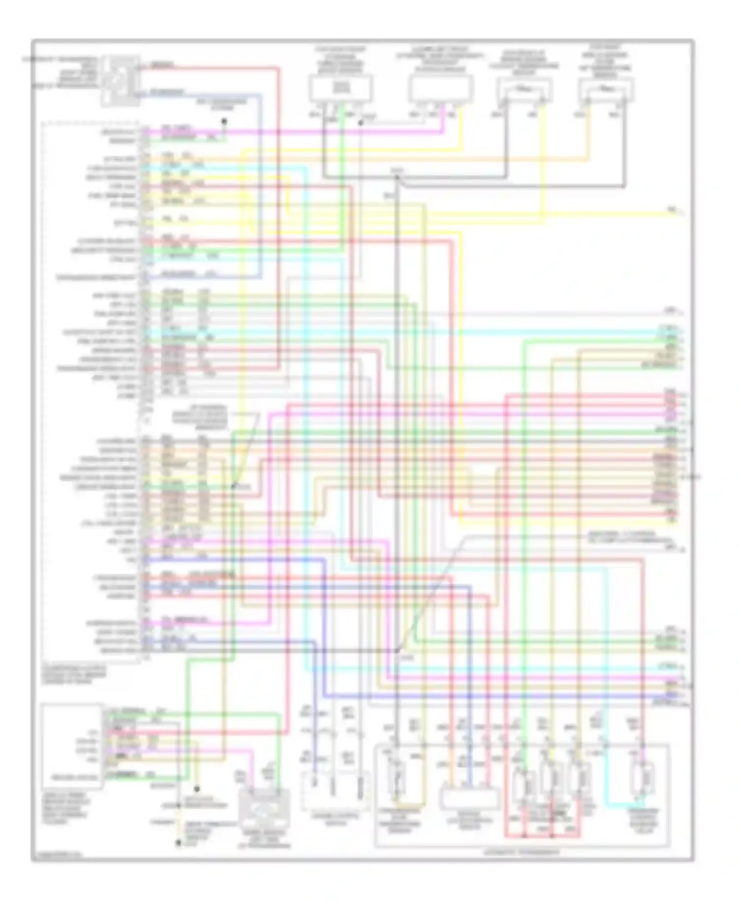 Savana G3500 GMC  (1996-2013): Wiring diagram engine performance 6.5l vin fs, california (1 of 4)