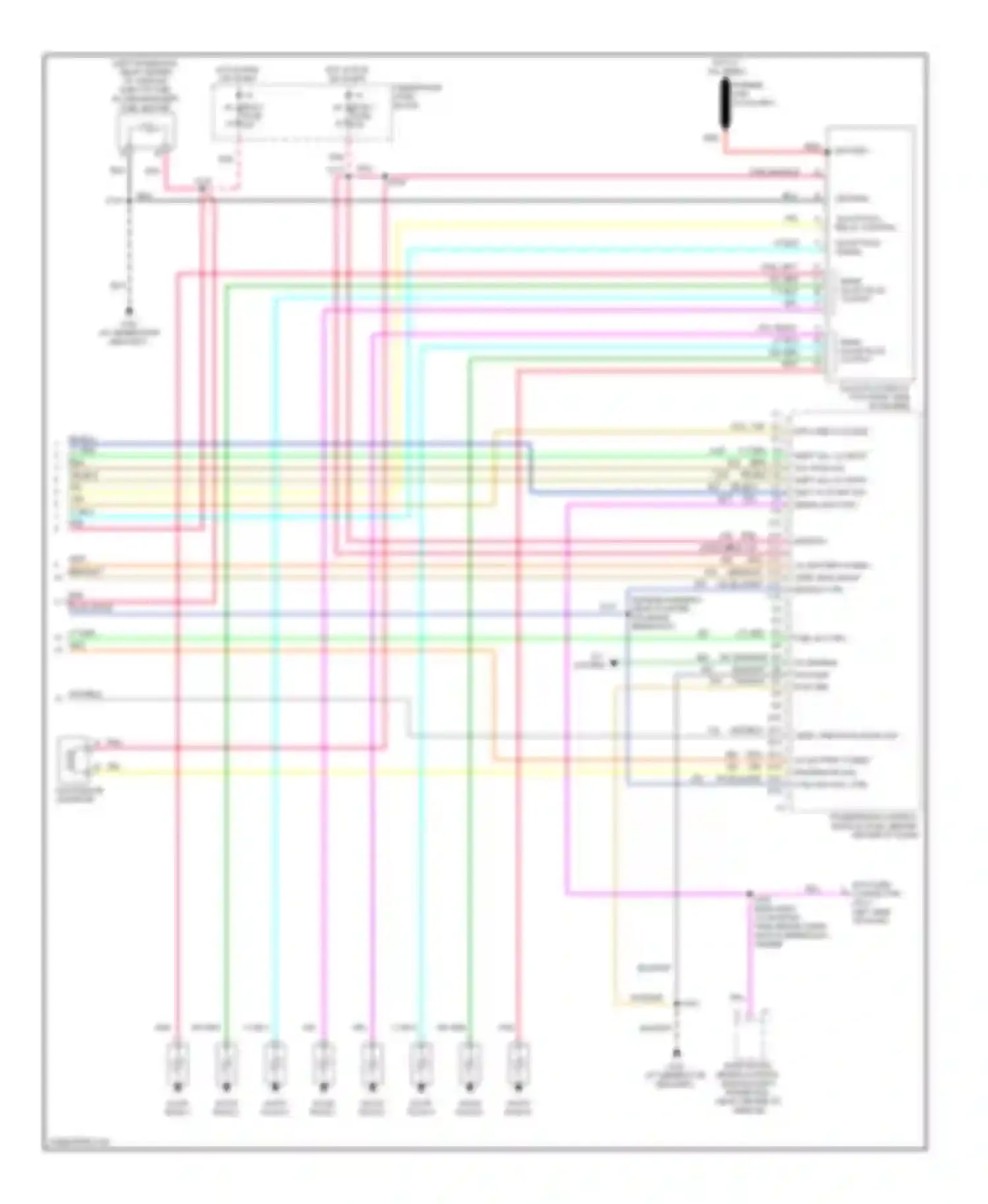 Savana G3500 GMC  (1996-2013): Wiring diagram engine performance 6.5l vin fs, california (4 of 4)
