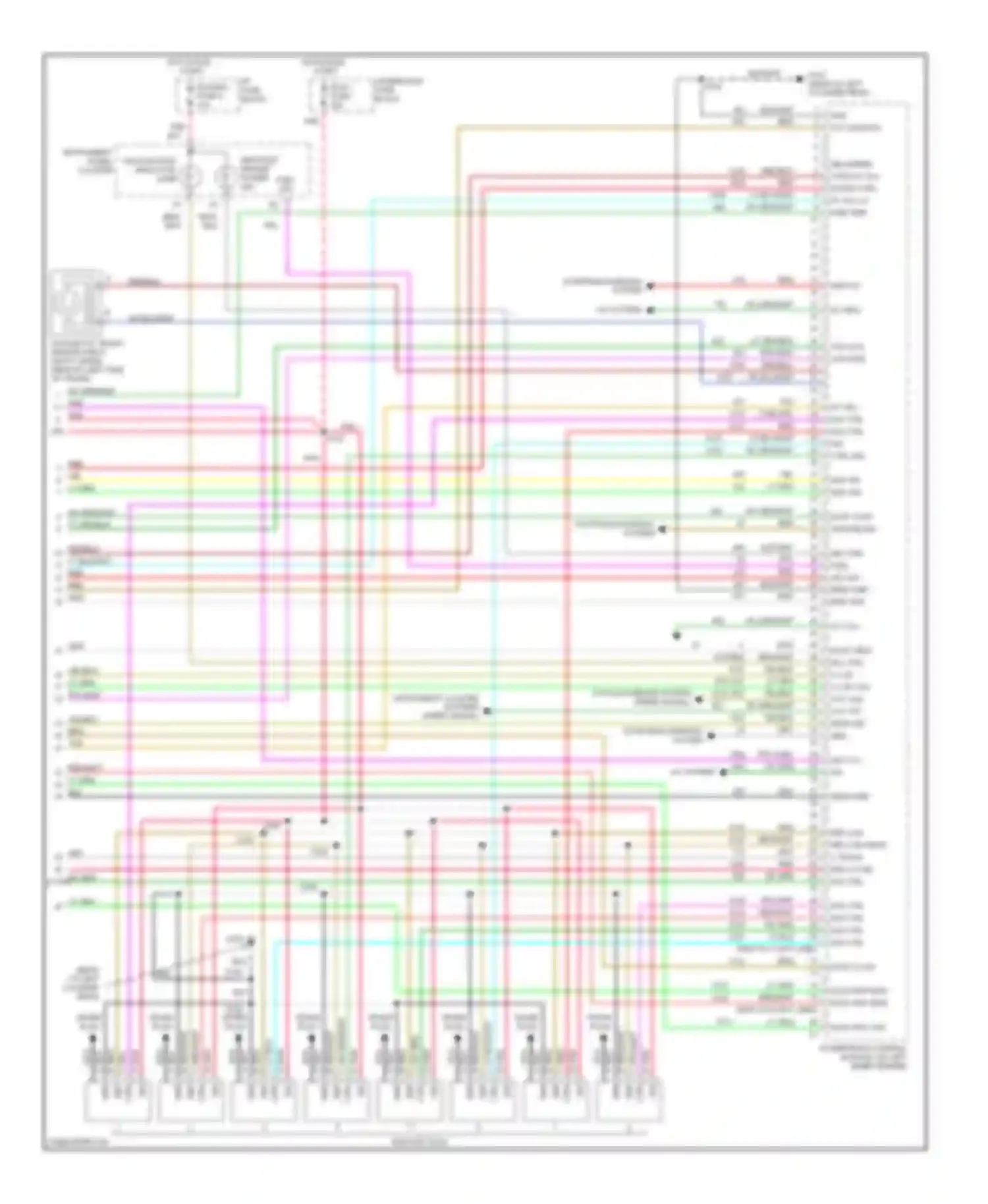 Savana G3500 GMC  (1996-2013): Wiring diagram engine performance 8.1l vin gs (5 of 5)