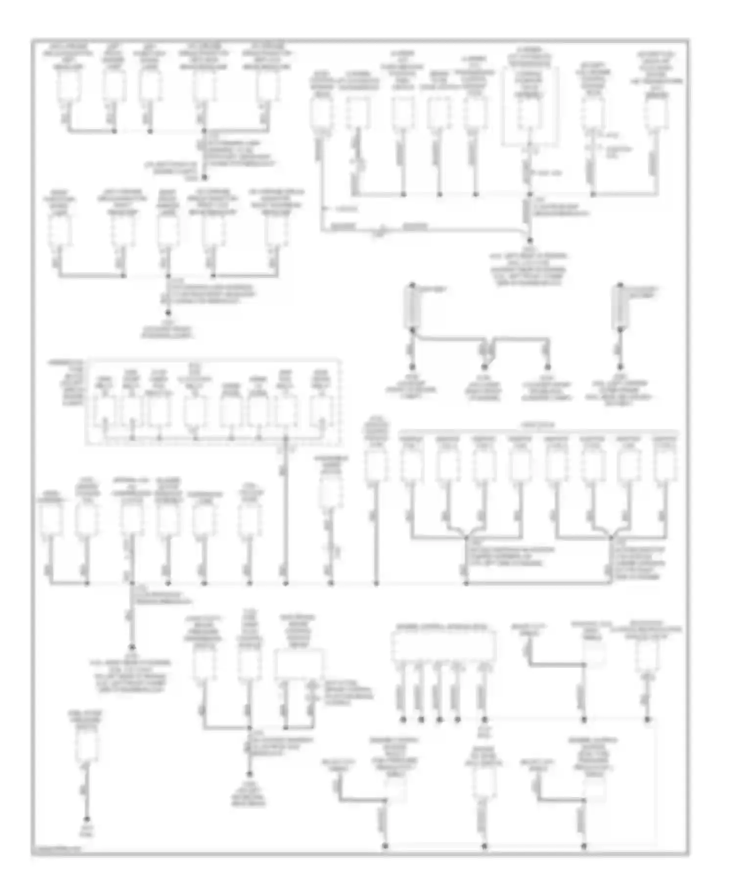 Savana G3500 GMC  (1996-2013): Ground distribution circuit (1 of 4)