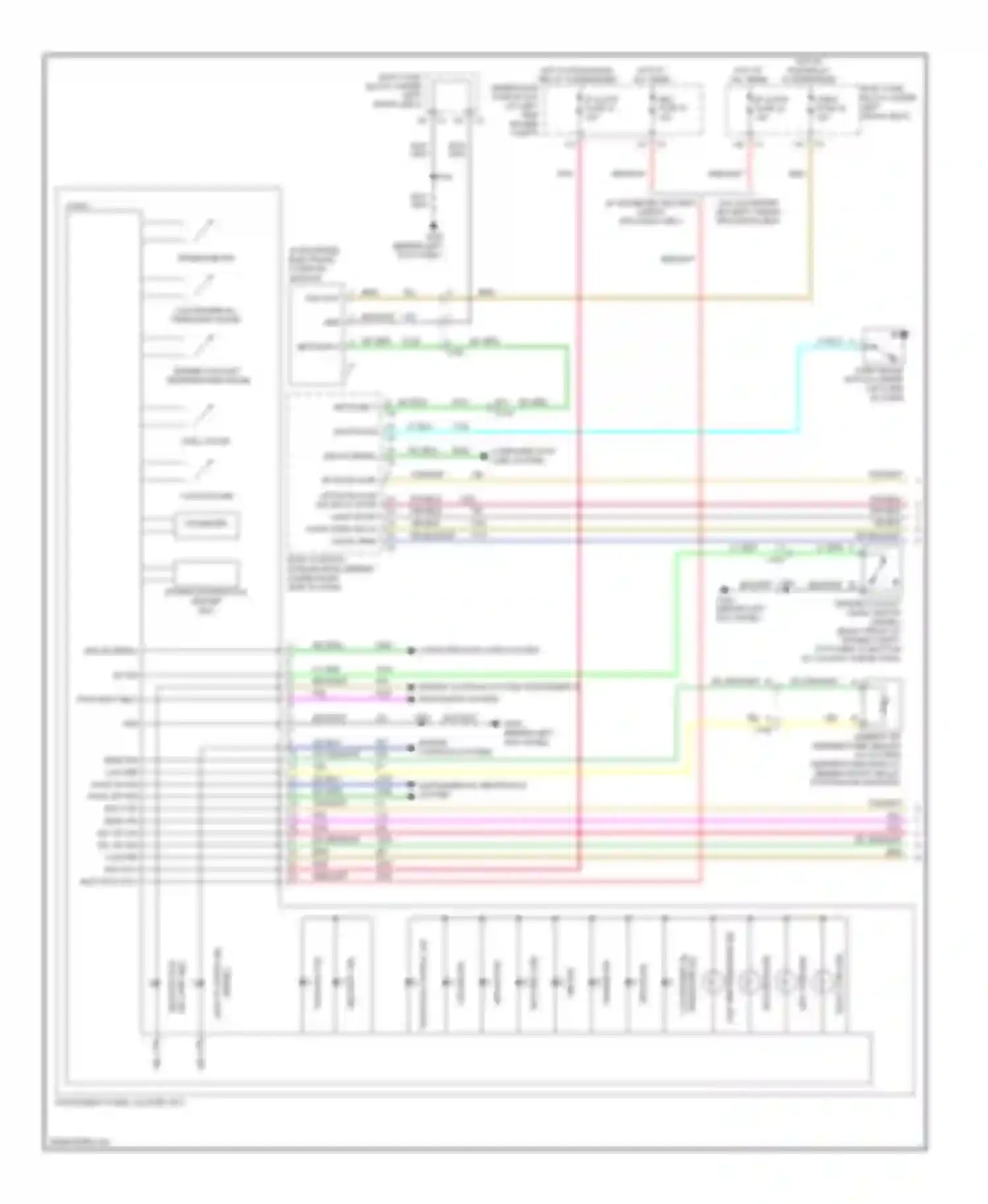 Savana G3500 GMC  (1996-2013): Instrument cluster circuit (1 of 2)
