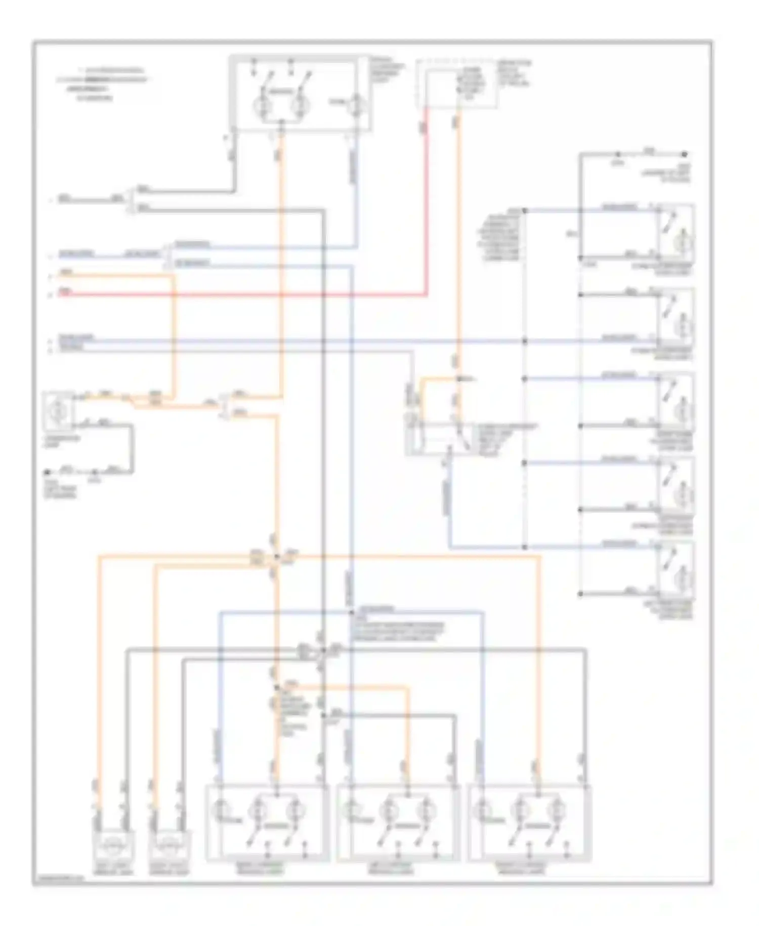 Savana G3500 GMC  (1996-2013): Courtesy lamps circuit, without upfitter package (2 of 2)